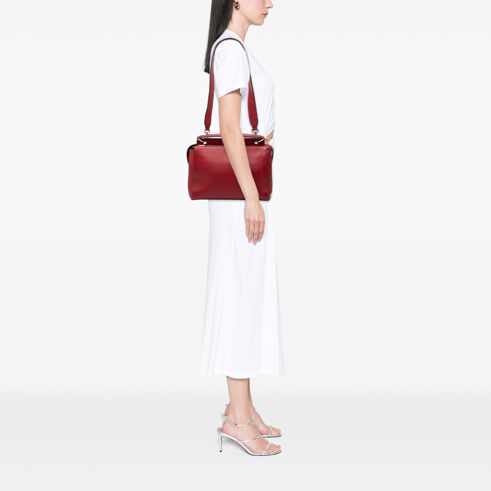 Medium Leather DotCom Satchel - Image 7