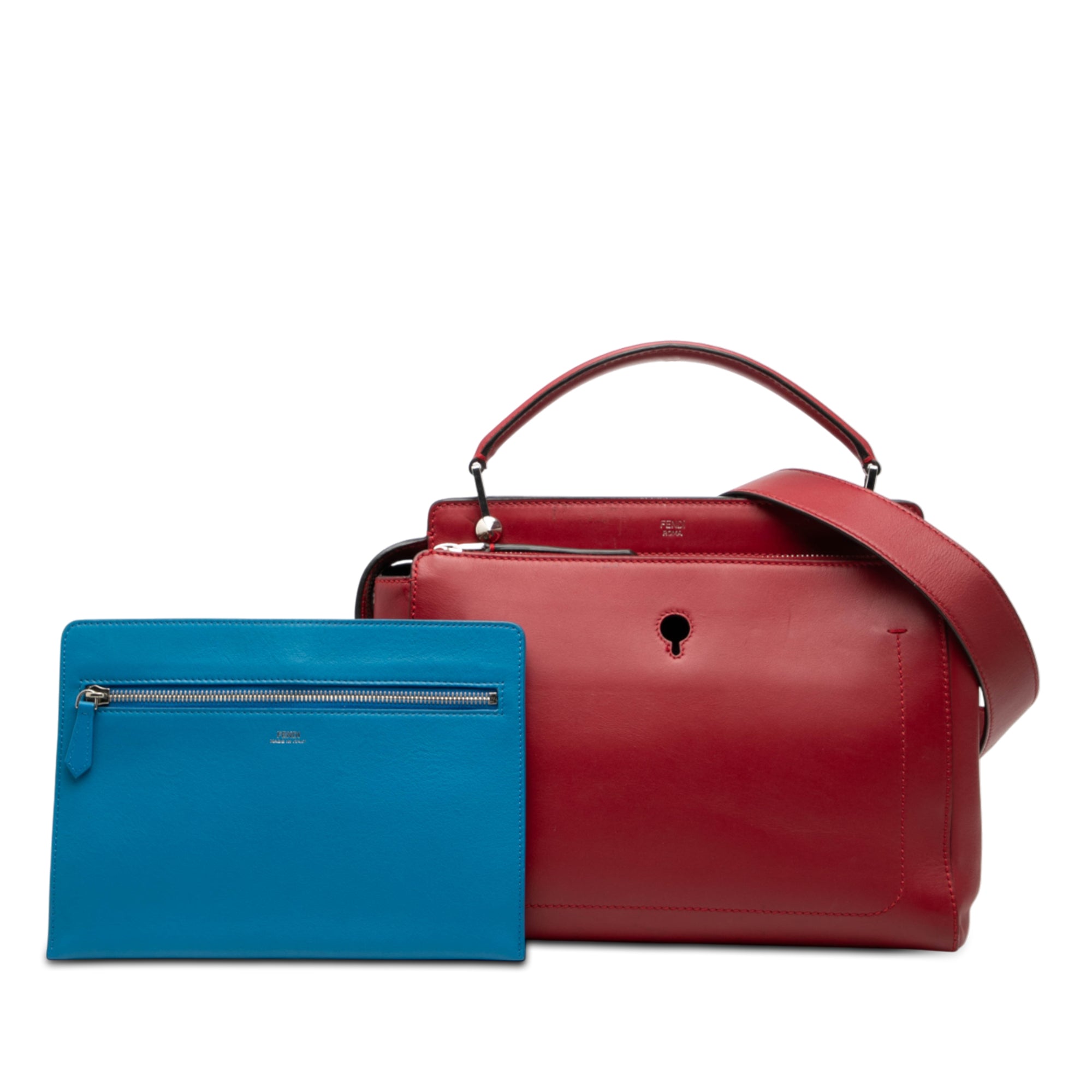 Medium Leather DotCom Satchel - Image 8