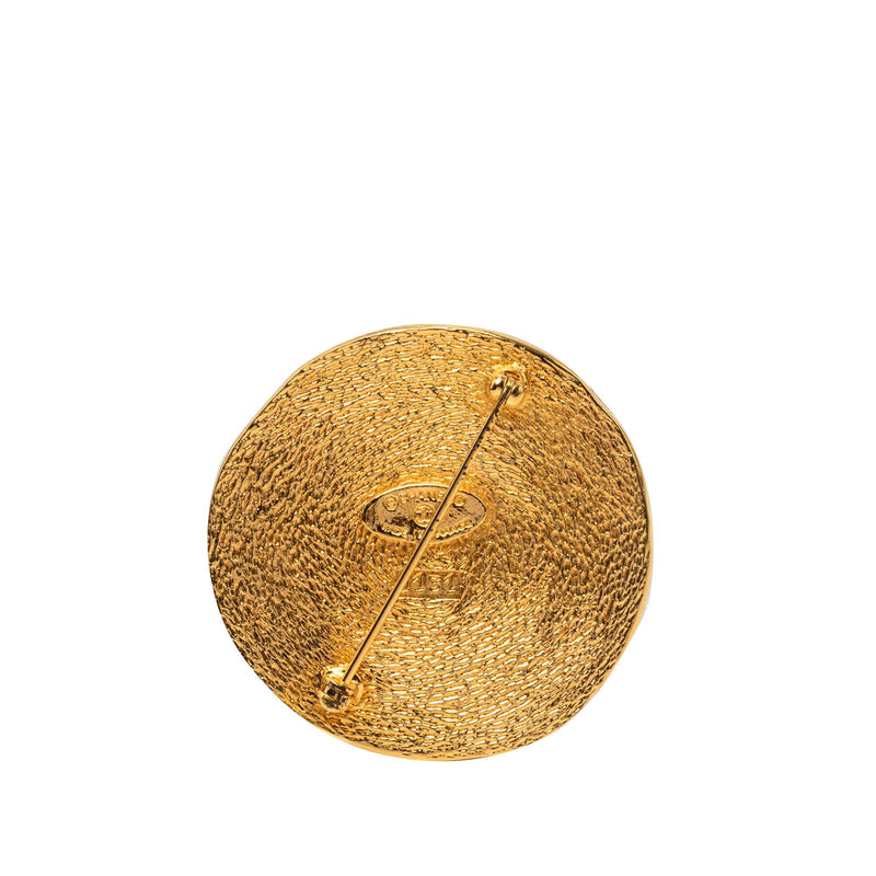 Gold Plated 31 Rue Cambon Medallion Pin Brooch - Image 2
