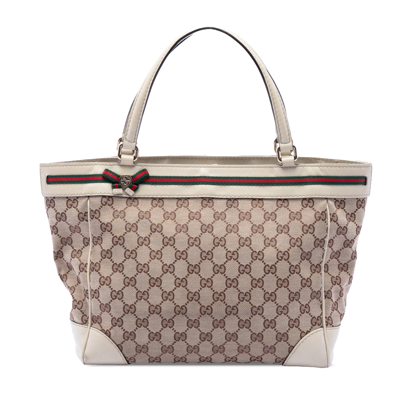 GG Canvas Web Mayfair Tote - Image 1