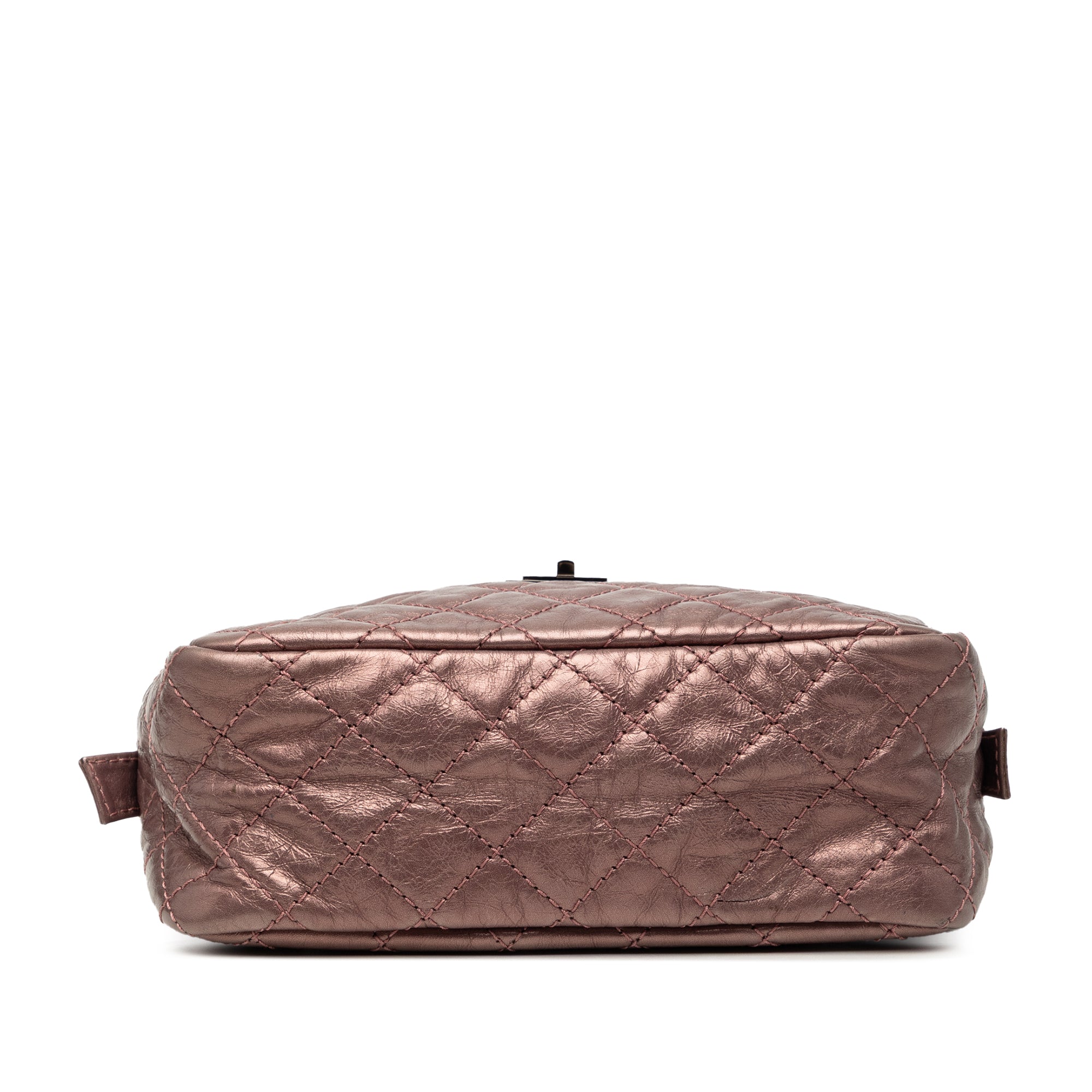 Small Metallic Quilted Aged Calfskin Reissue Camera Bag - Image 3