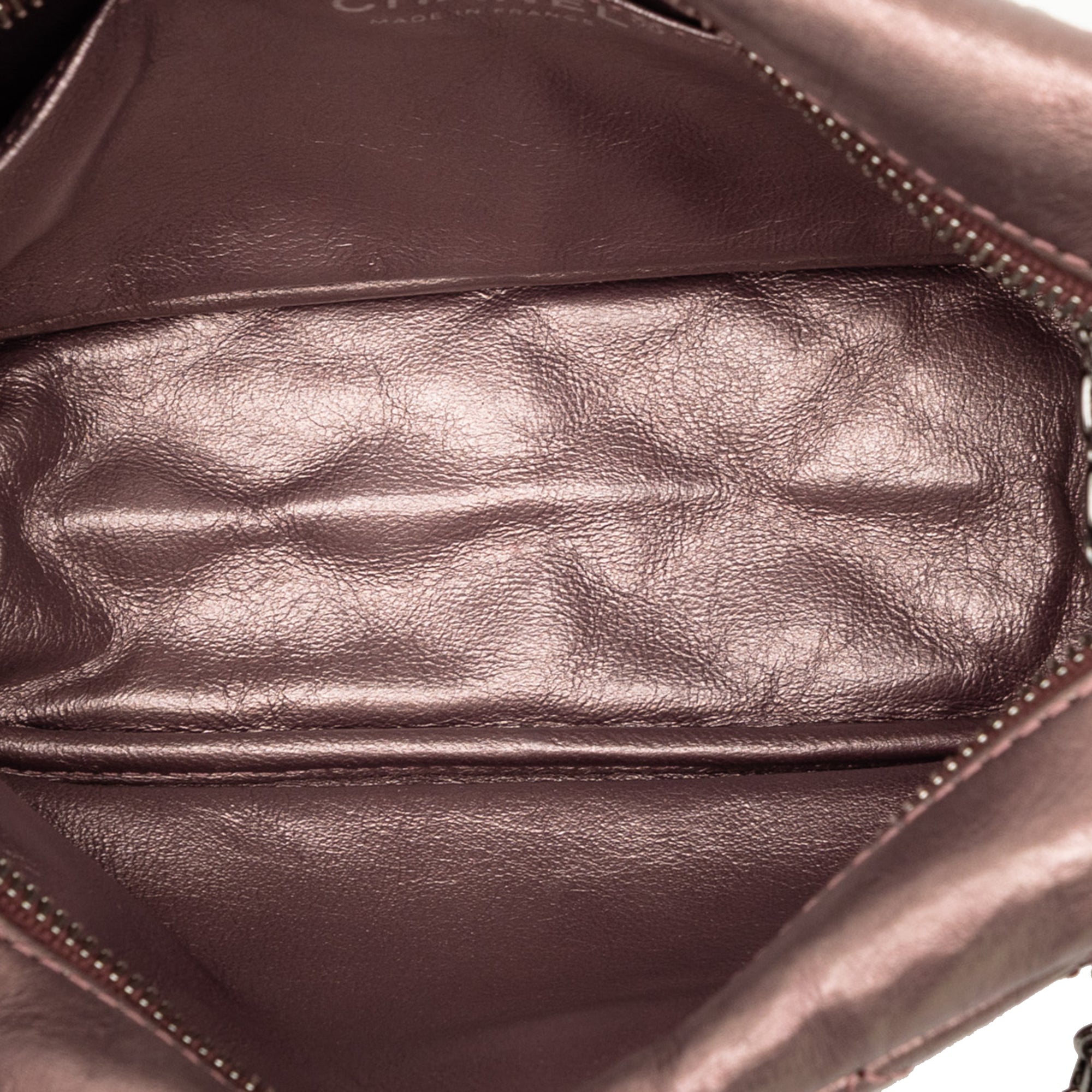 Small Metallic Quilted Aged Calfskin Reissue Camera Bag - Image 4