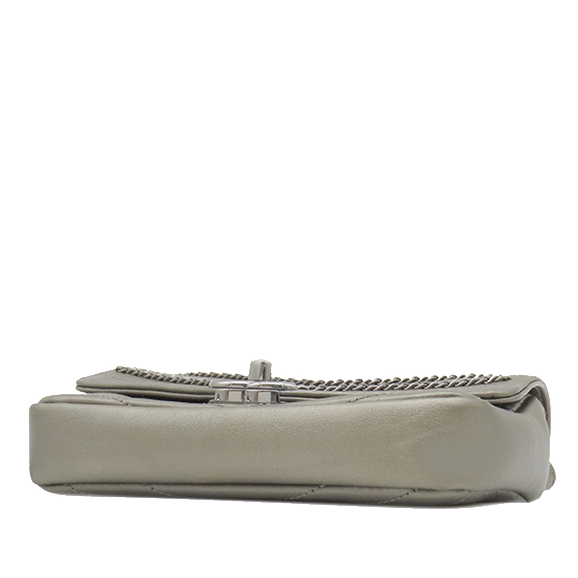 Small Chevron Calfskin Embellished Data Center Envelope Flap - Image 3