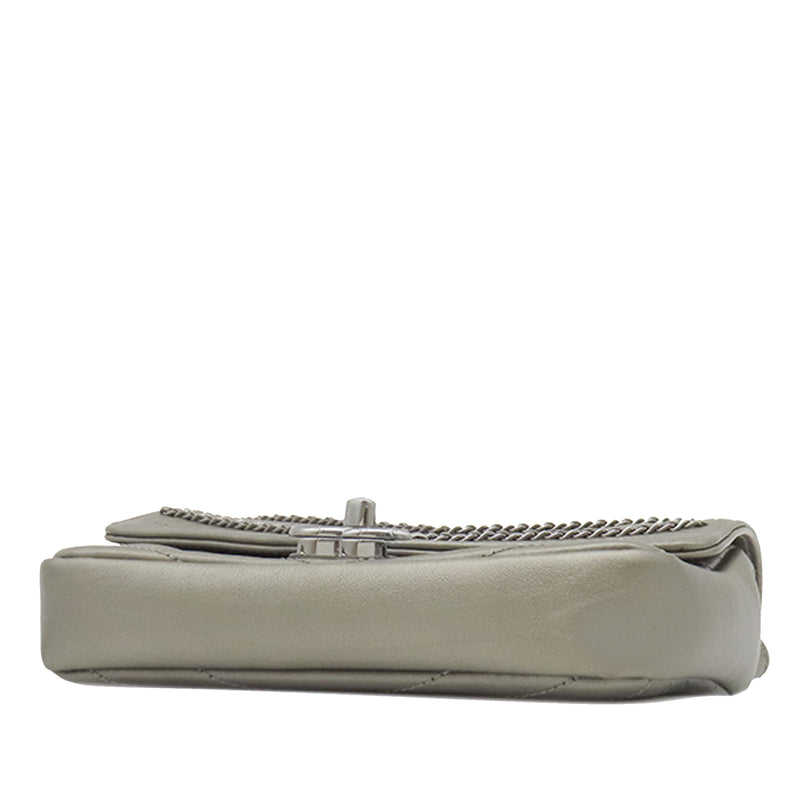 Small Chevron Calfskin Embellished Data Center Envelope Flap - Image 3