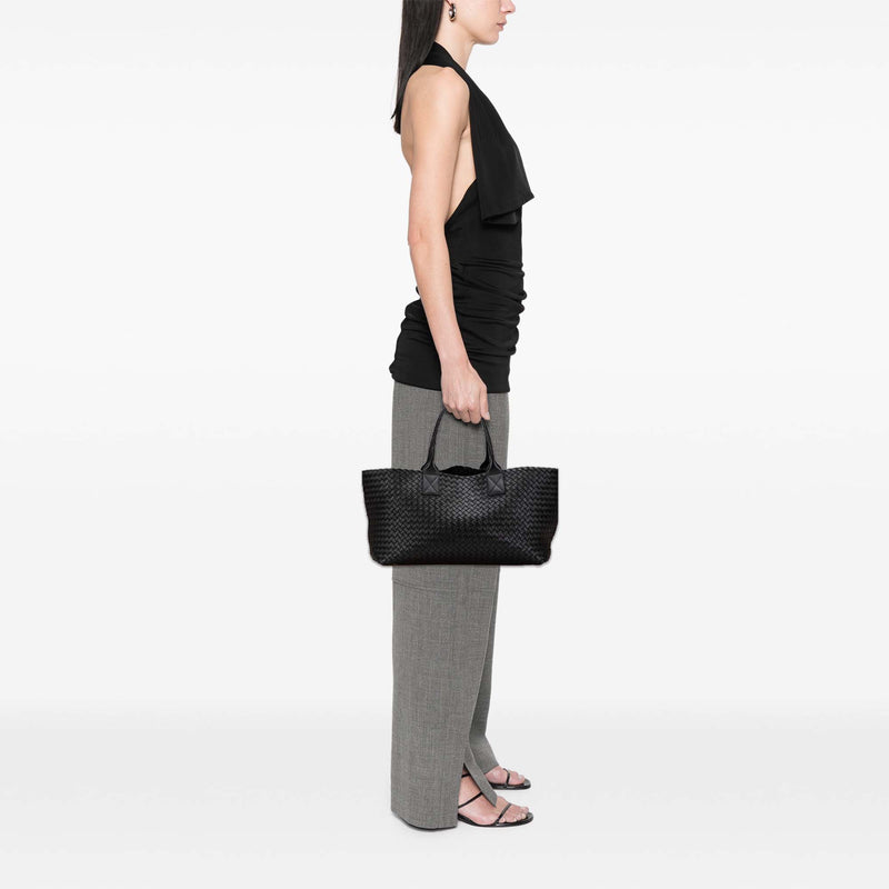 Medium Lambskin Intreccio Cabat Tote - Image 10