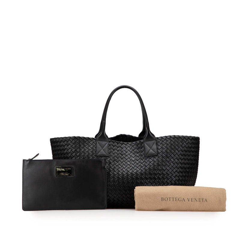 Medium Lambskin Intreccio Cabat Tote - Image 11