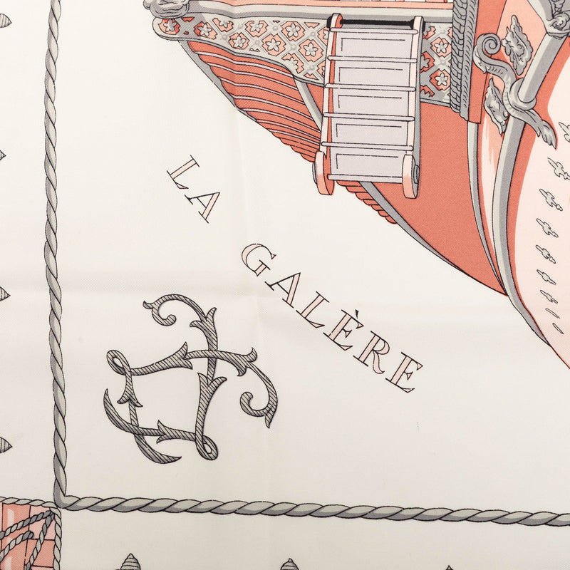 Vue du Carosse de la Galere la Reale Silk Scarf 90 - Image 2