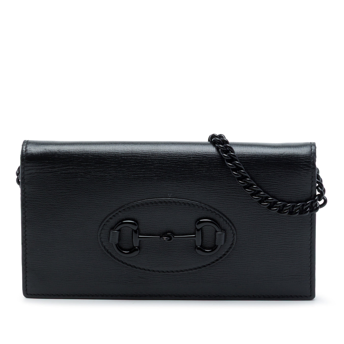 Calfskin Horsebit 1955 Monochrome Wallet on Chain - Image 1