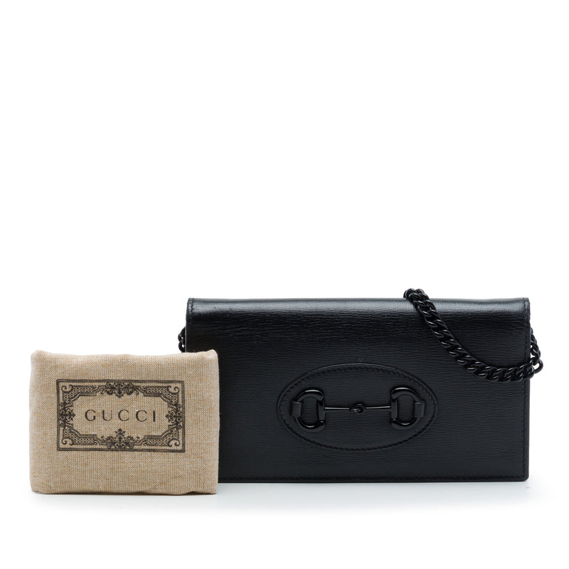 Calfskin Horsebit 1955 Monochrome Wallet on Chain - Image 7