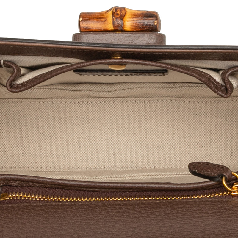 Small Jumbo GG Canvas Bamboo 1947 Top Handle Bag - Image 4