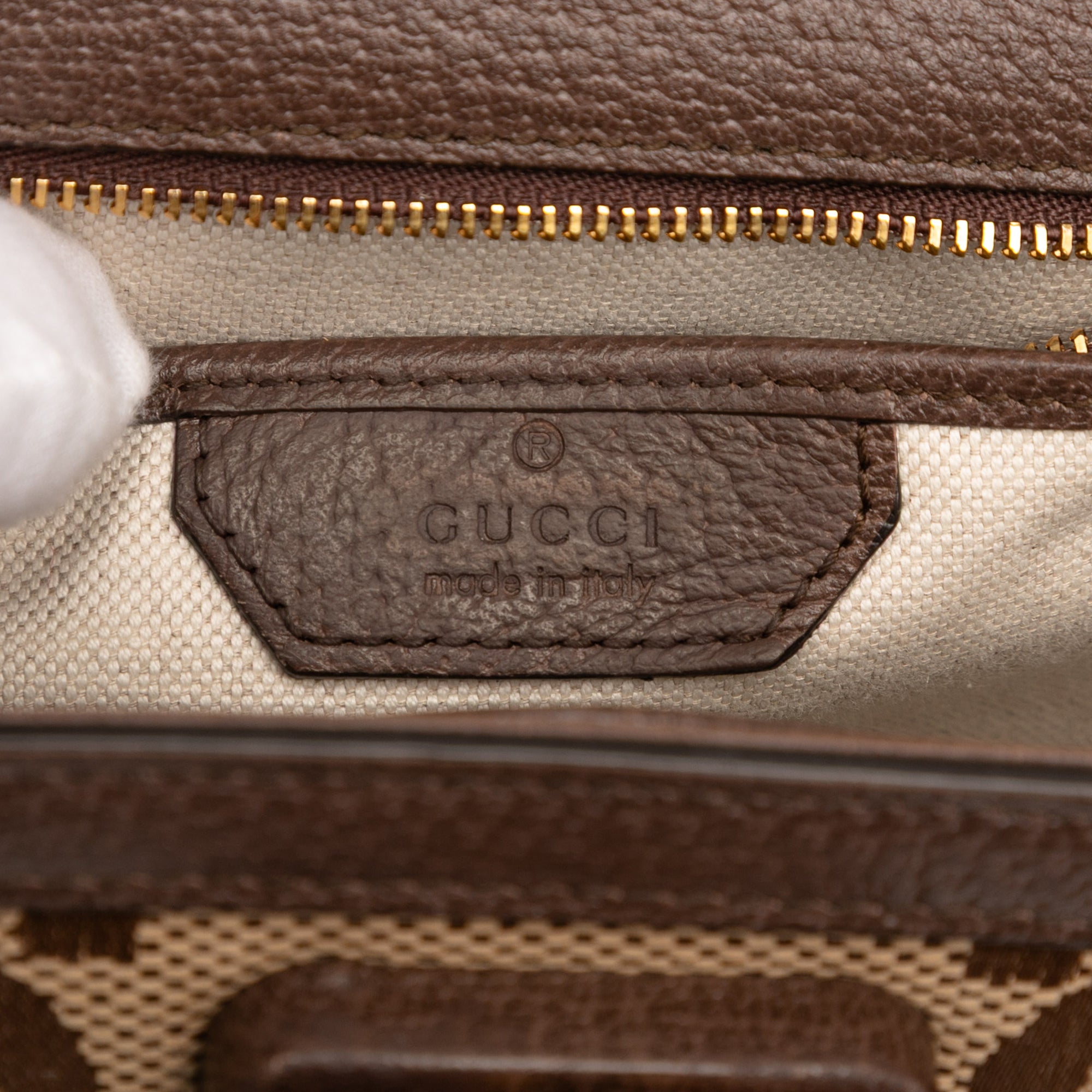 Small Jumbo GG Canvas Bamboo 1947 Top Handle Bag - Image 5