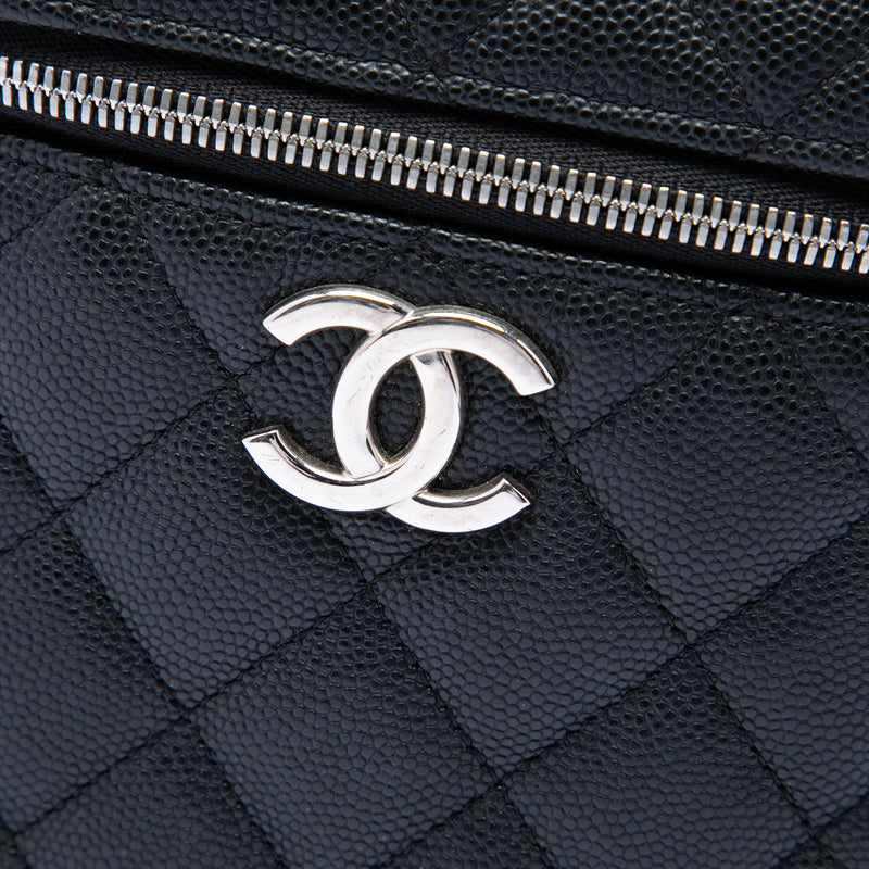 CC Quilted Caviar Top Handle Vanity with Chain - Image 5