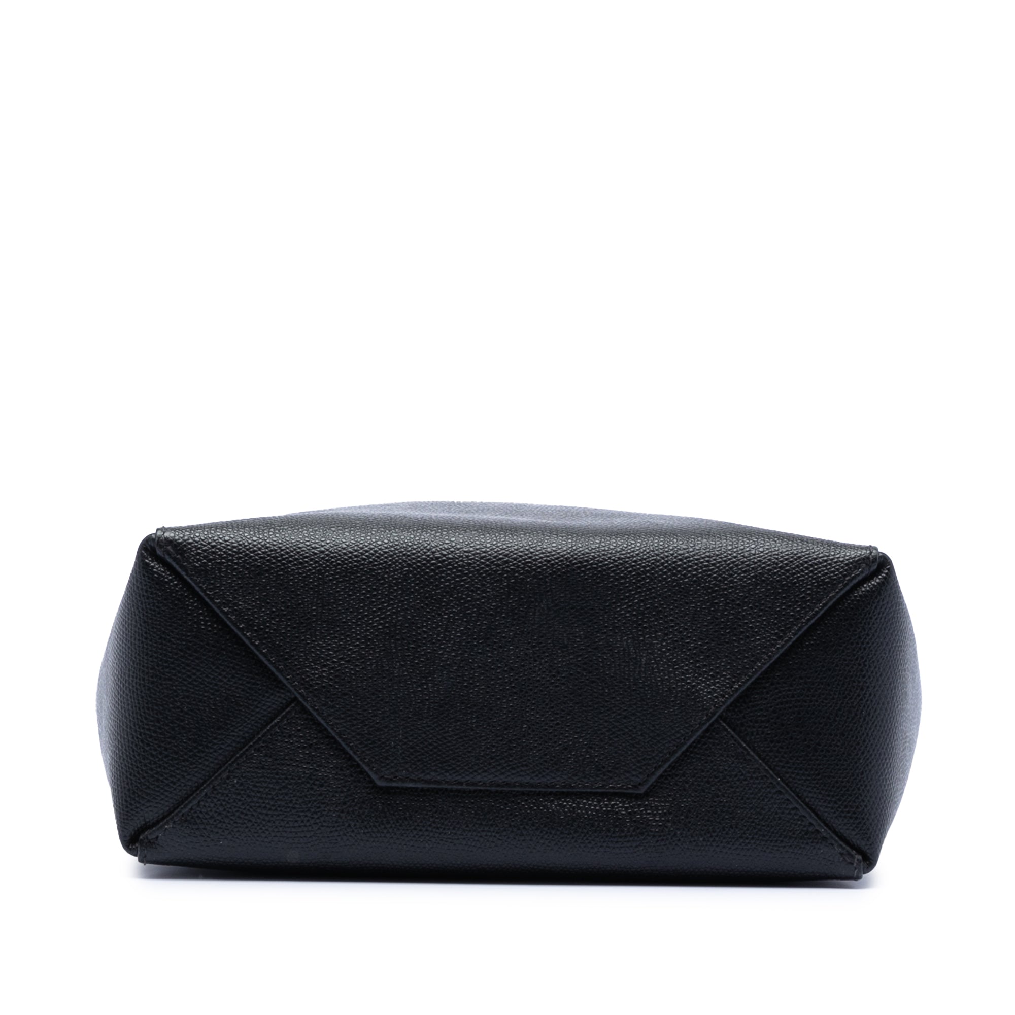 Small Bicolor Grained Calfskin Vertical Cabas Tote - Image 3