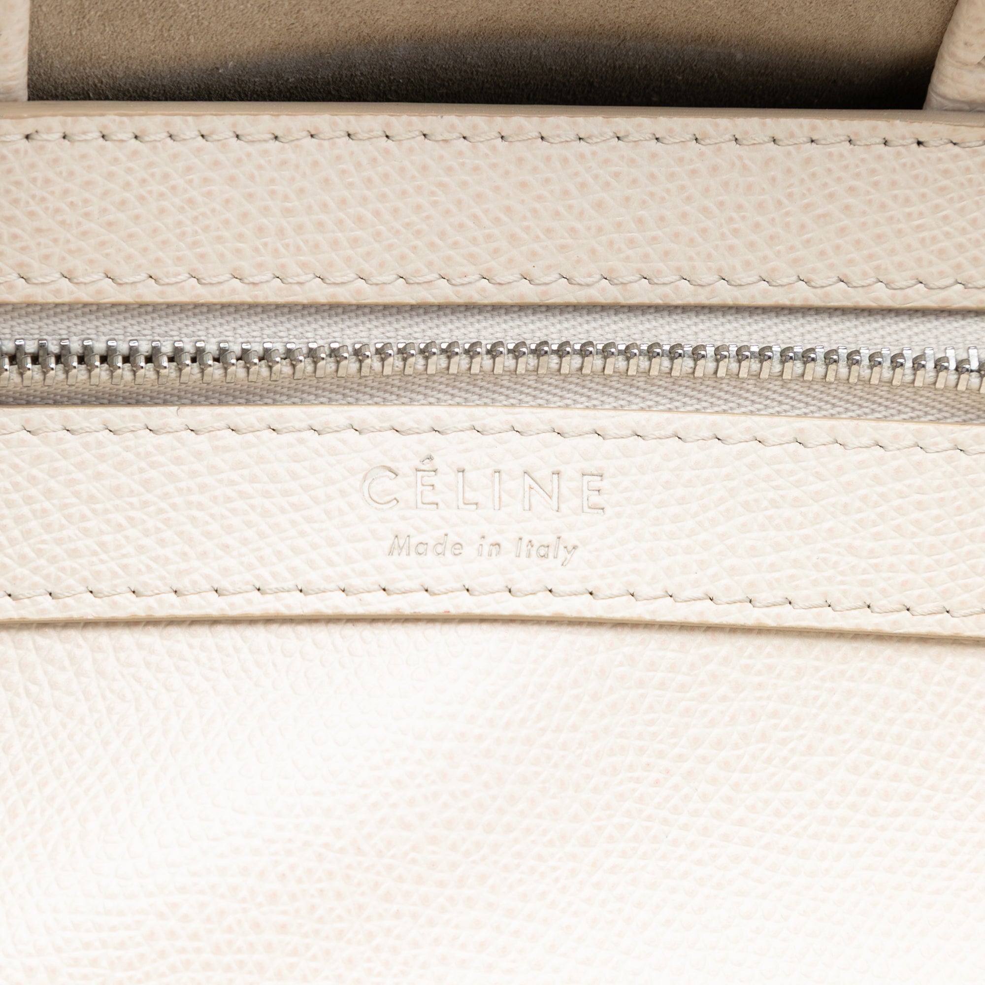 Small Bicolor Grained Calfskin Vertical Cabas Tote - Image 5
