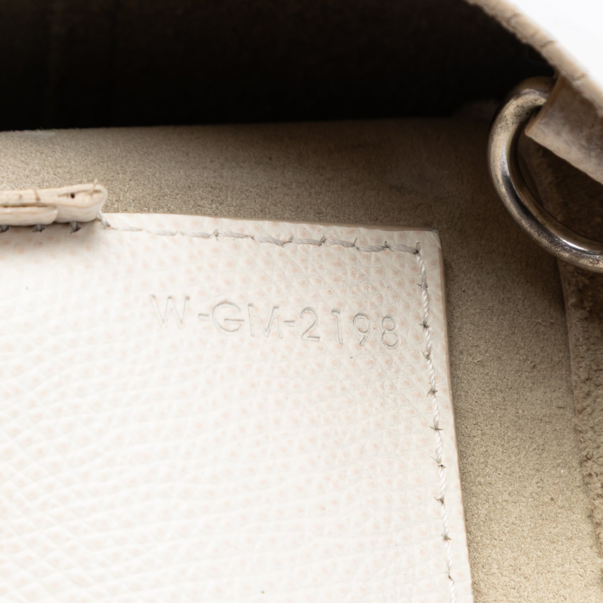 Small Bicolor Grained Calfskin Vertical Cabas Tote - Image 6