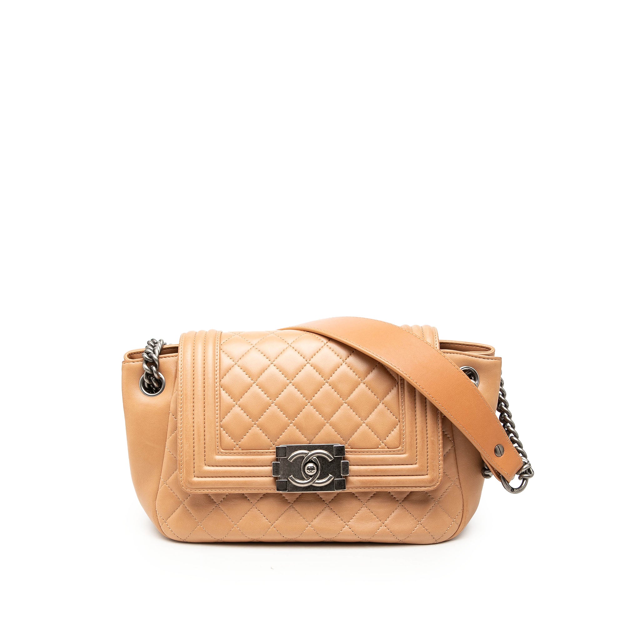Quilted Lambskin Accordion Boy Flap - Image 1