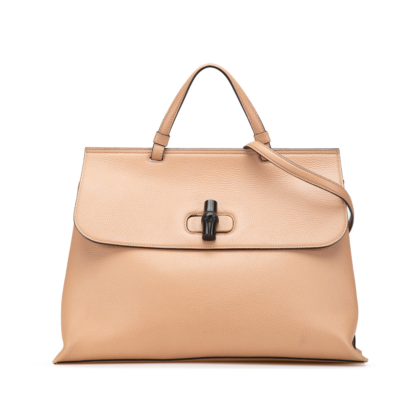 Large Calfskin Bamboo Daily Satchel - Image 1