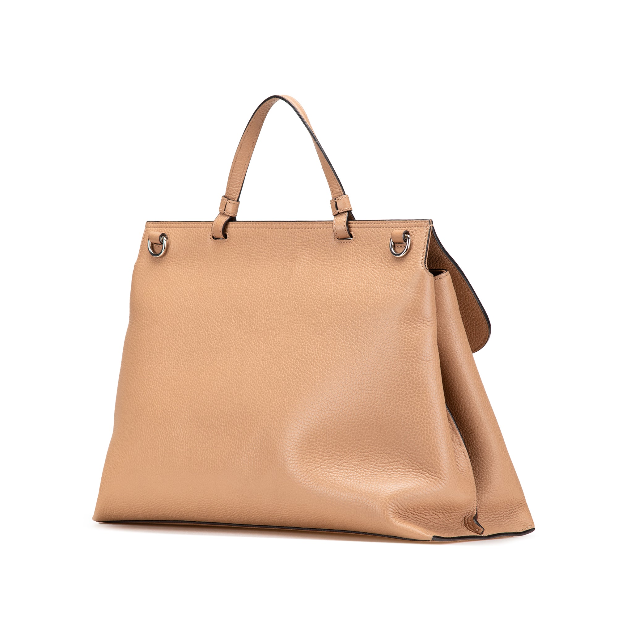 Large Calfskin Bamboo Daily Satchel - Image 2