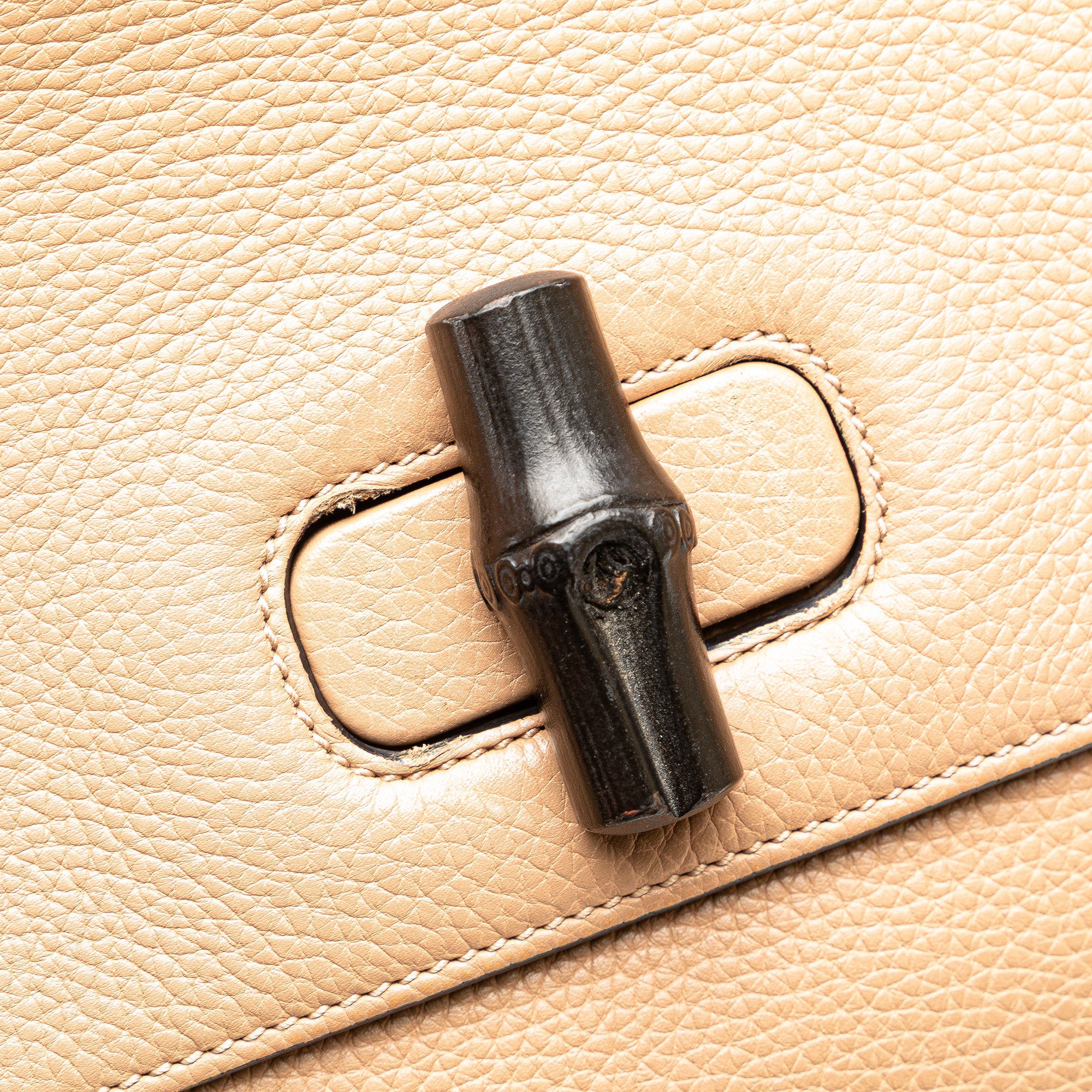 Large Calfskin Bamboo Daily Satchel - Image 9