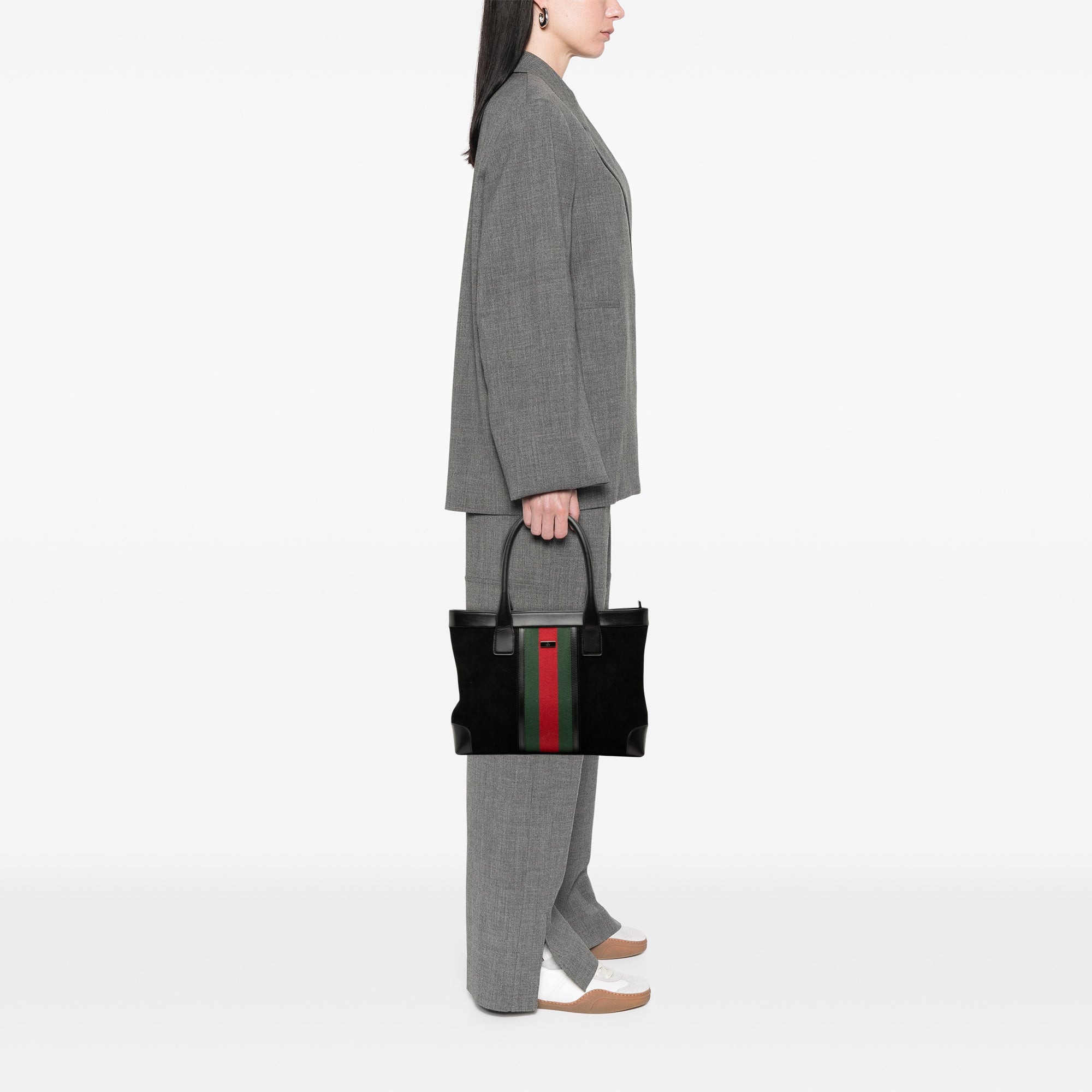 Suede Web Tote - Image 7