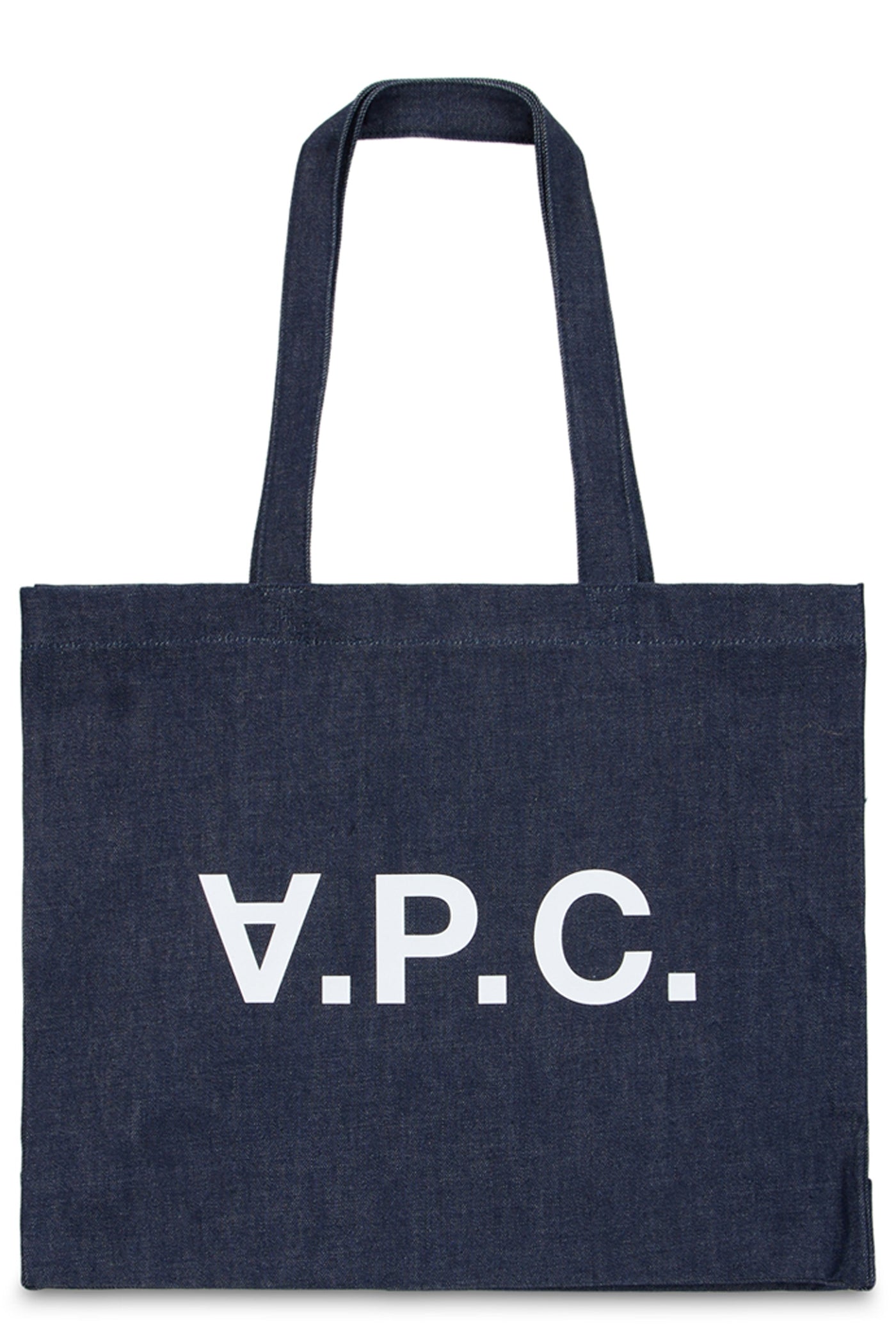 A.p.c. Logo-Printed Cotton Tote Bag — Navy