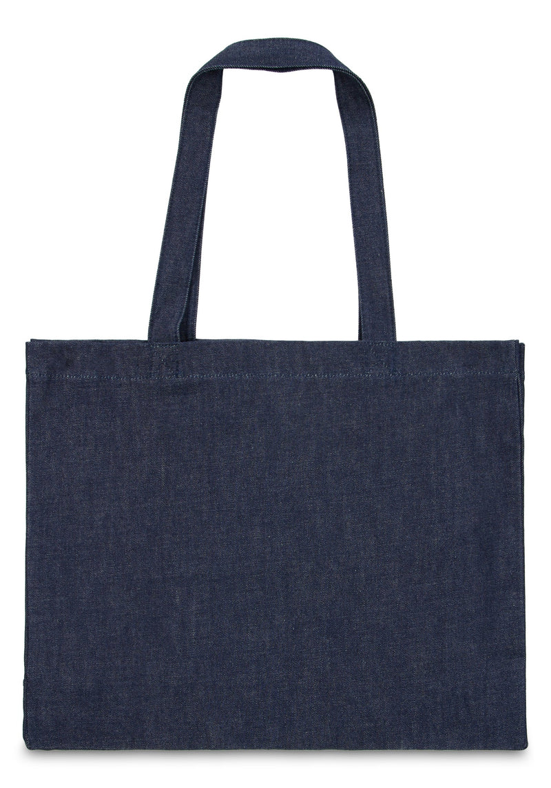 A.p.c. Logo-Printed Cotton Tote Bag — Navy