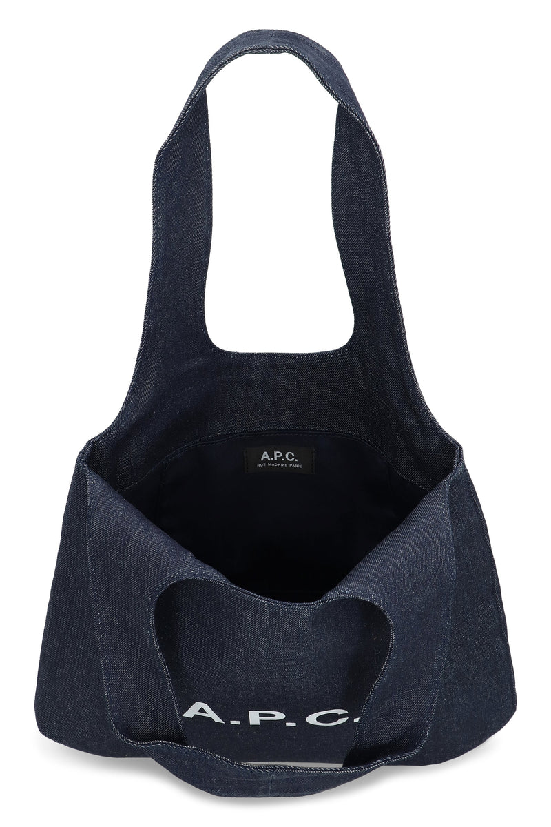 A.p.c. Ninon Mini Tote Bag — Indigo Cotton