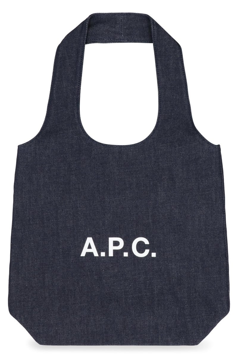 A.p.c. Ninon Mini Tote Bag — Indigo Cotton
