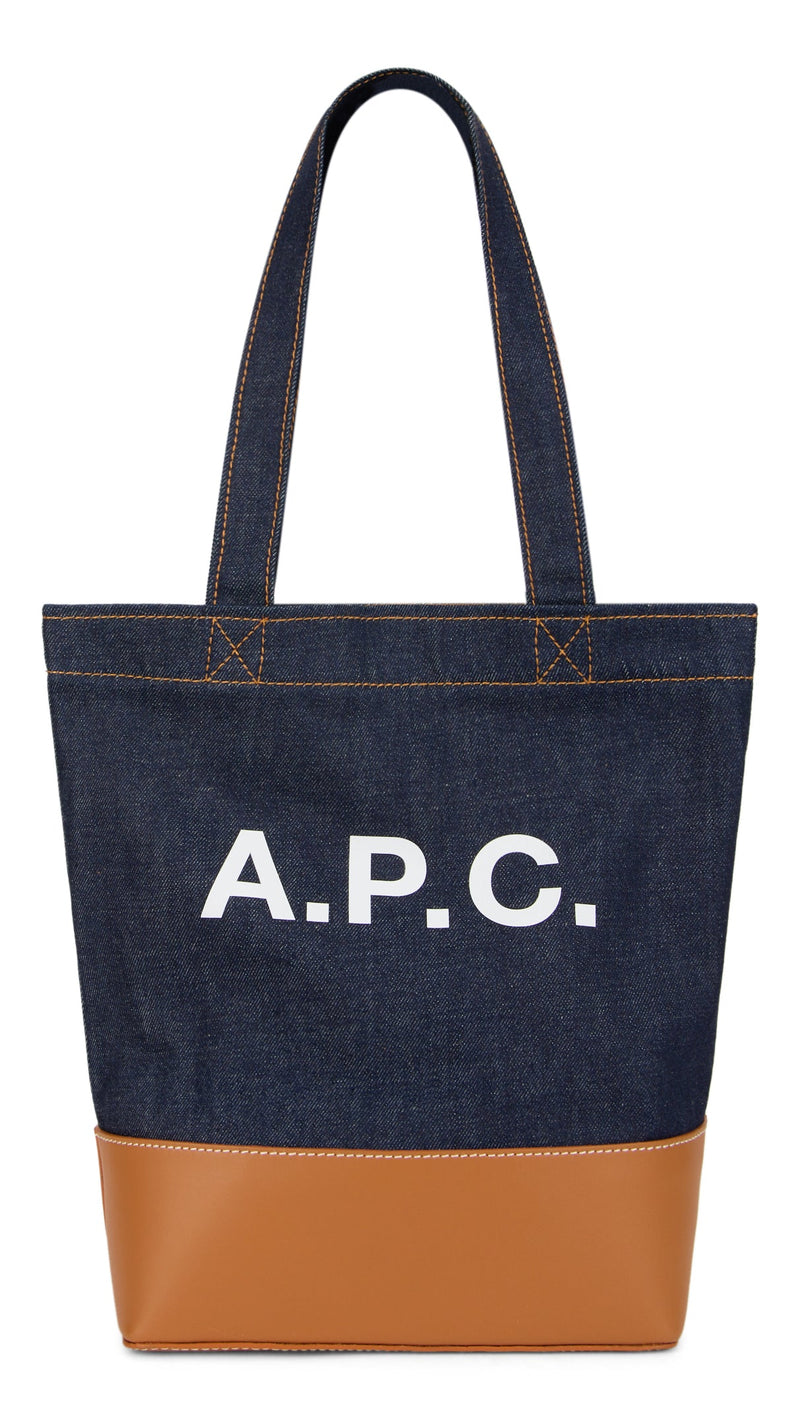 A.p.c. Logo-Print Cotton Tote Bag — Navy