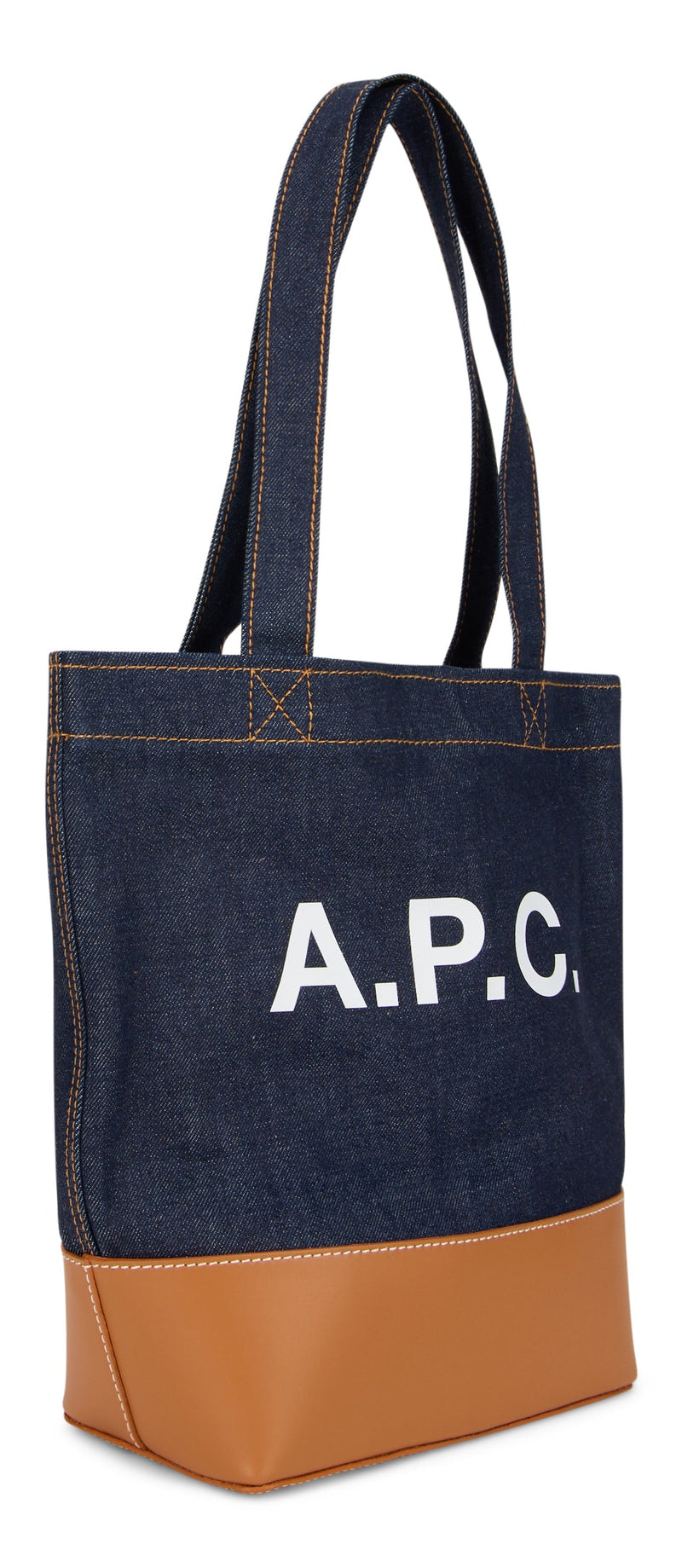 A.p.c. Logo-Print Cotton Tote Bag — Navy