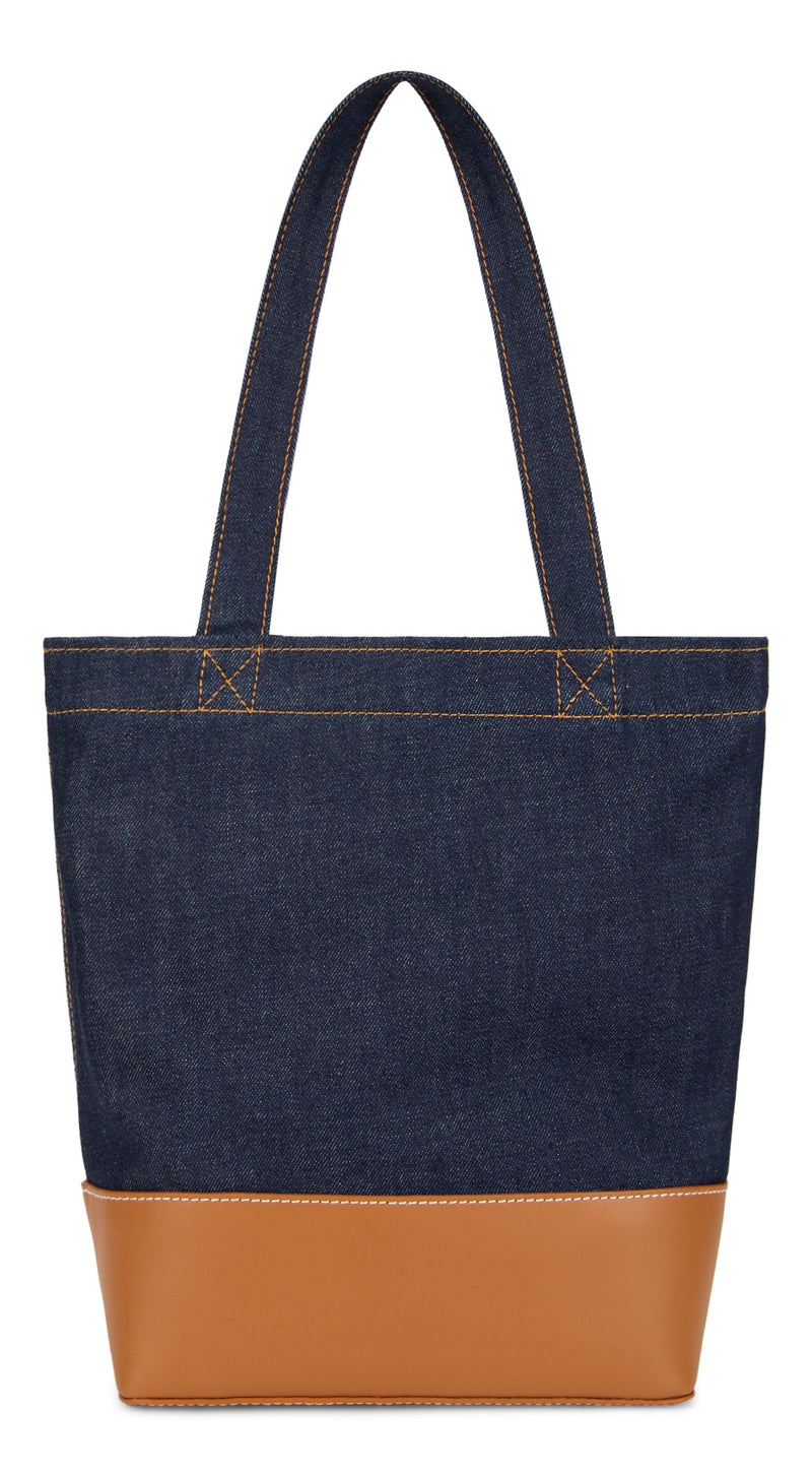 A.p.c. Logo-Print Cotton Tote Bag — Navy
