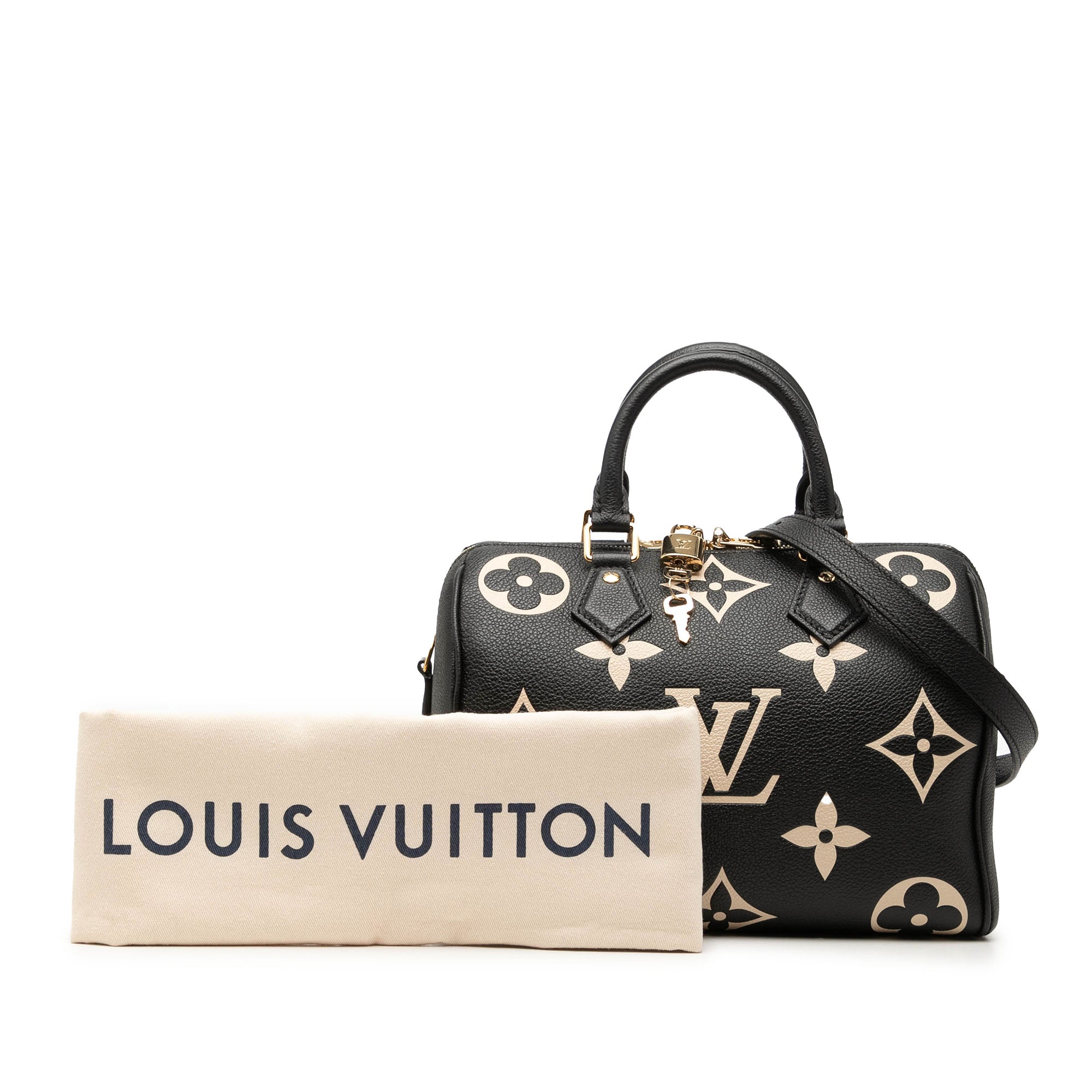 Bicolor Monogram Empreinte Giant Speedy Bandouliere 25 - Image 7