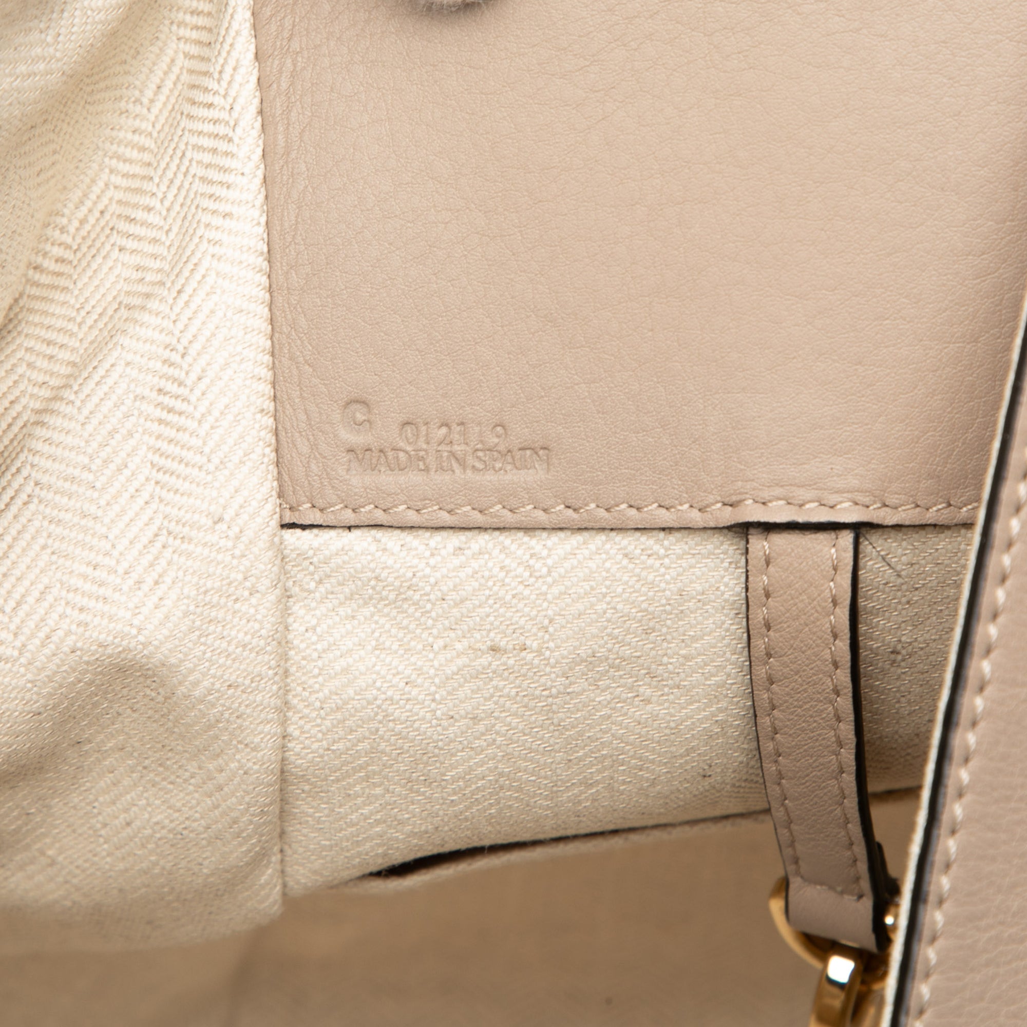 Small Grained Calfskin Hammock Bag - Image 6