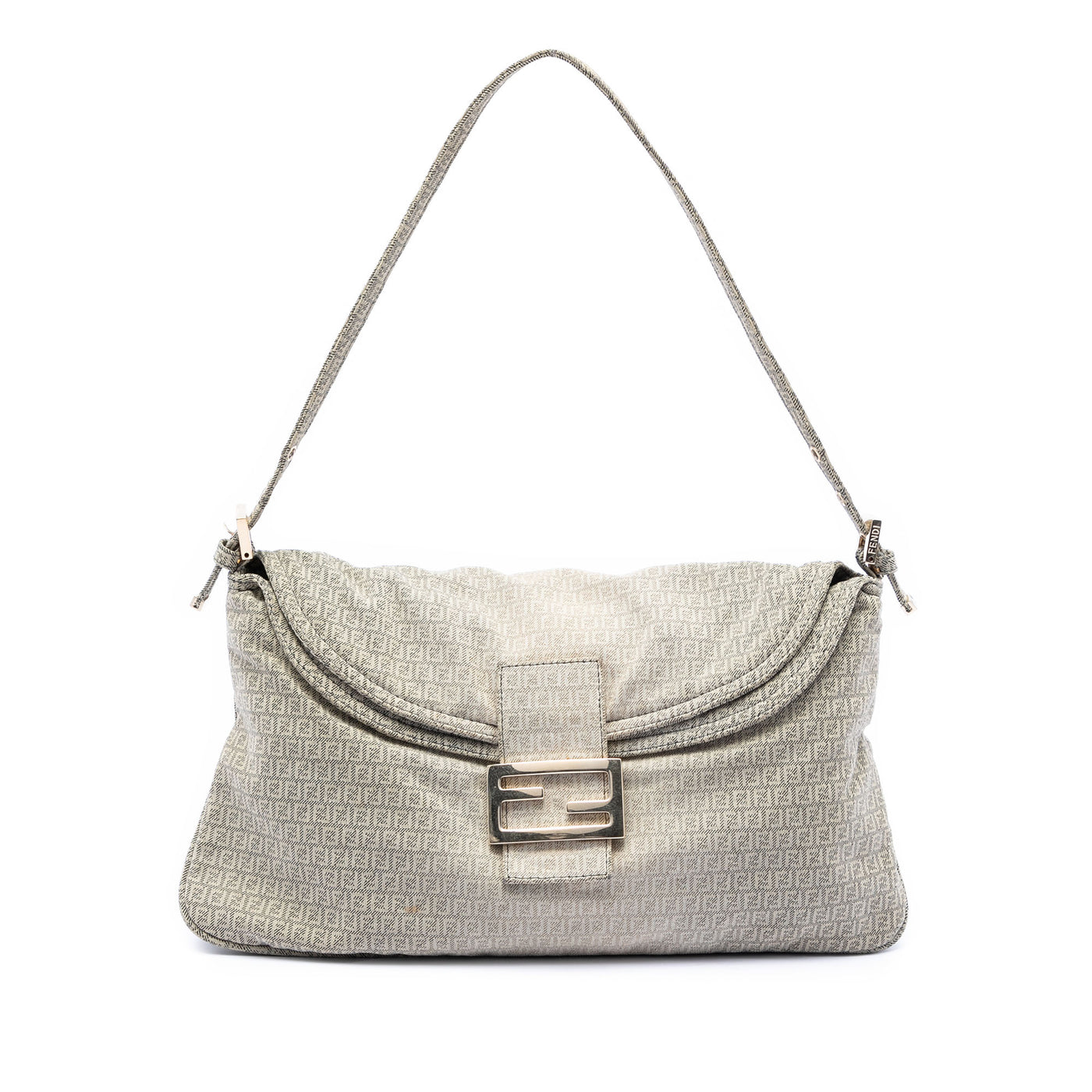 Micro Zucchino Canvas Double Flap Shoulder Bag - Image 1