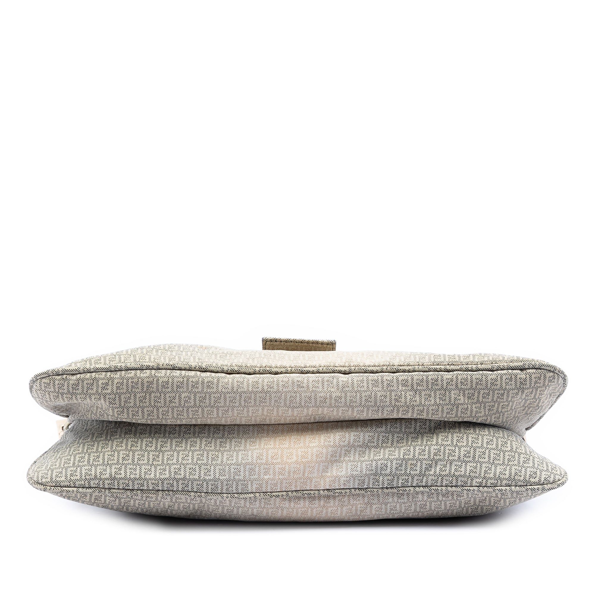 Micro Zucchino Canvas Double Flap Shoulder Bag - Image 3