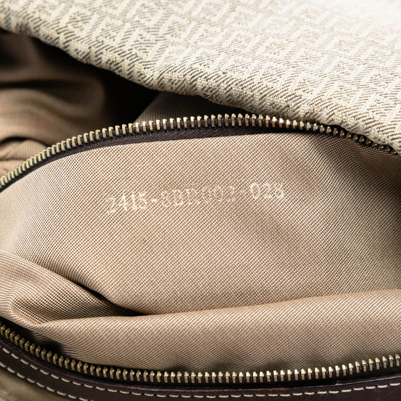Micro Zucchino Canvas Double Flap Shoulder Bag - Image 6