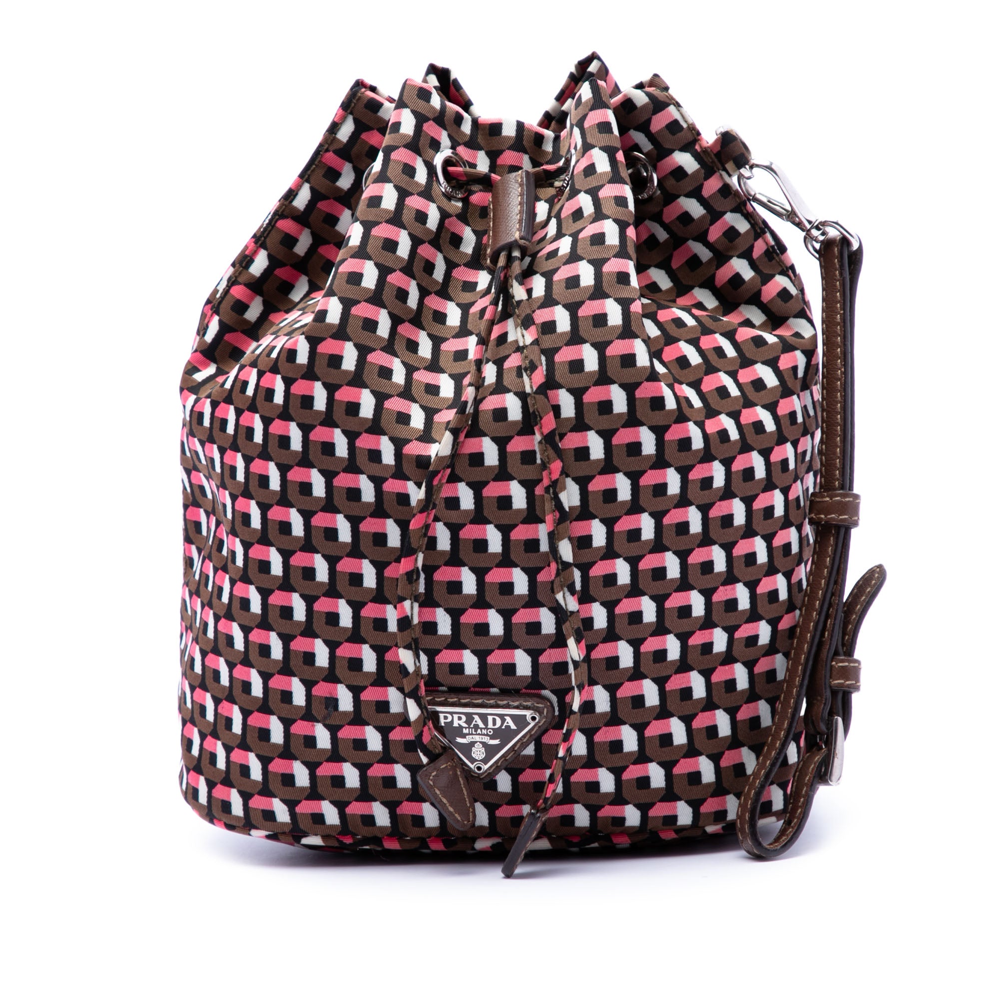 Tessuto Geometric Print Drawstring Pouch - Image 1