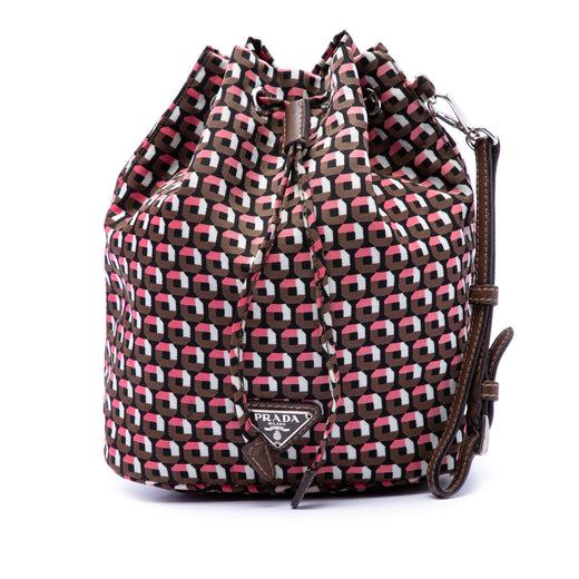 Tessuto Geometric Print Drawstring Pouch - Image 1