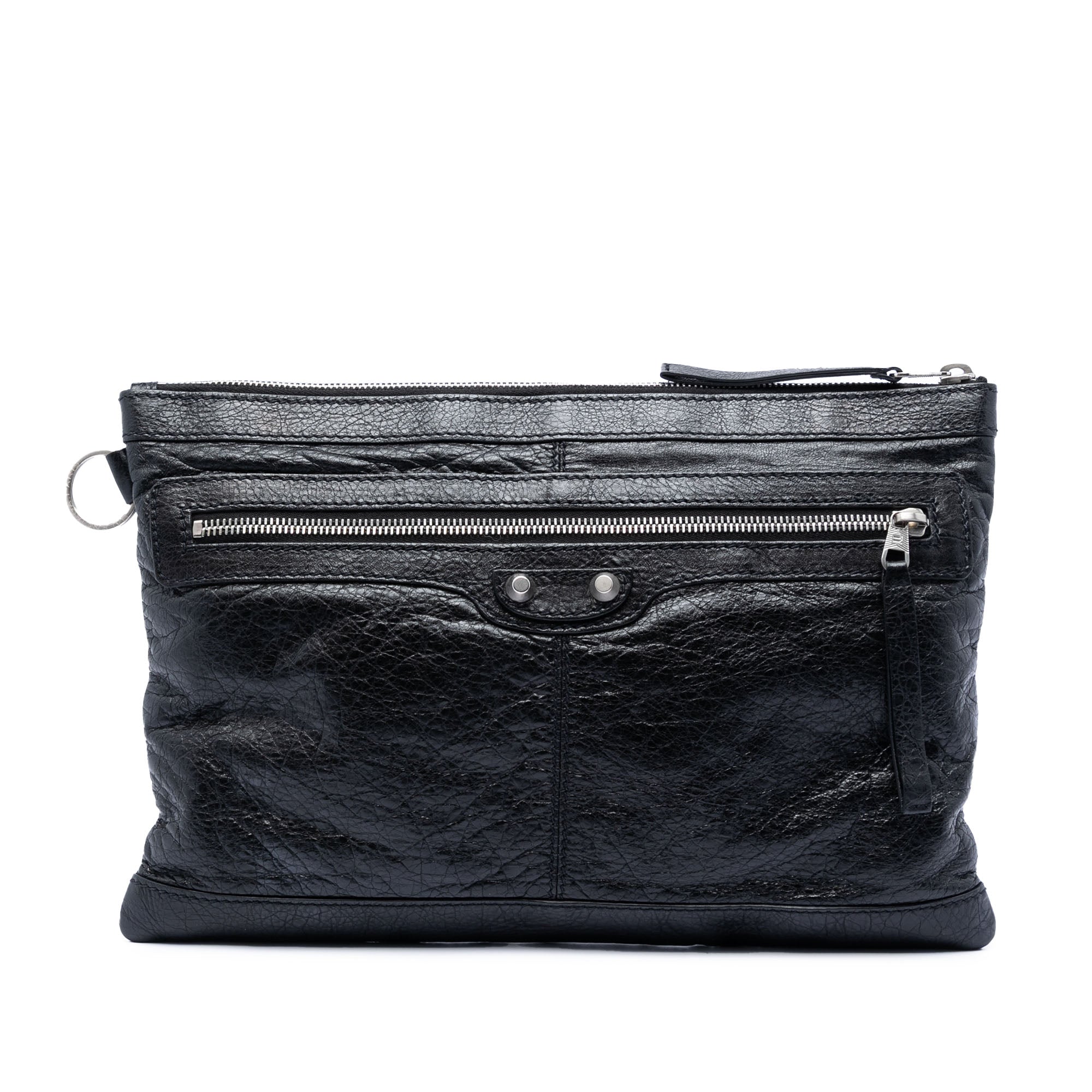 Lambskin Motocross Classic Clip M Clutch - Image 1