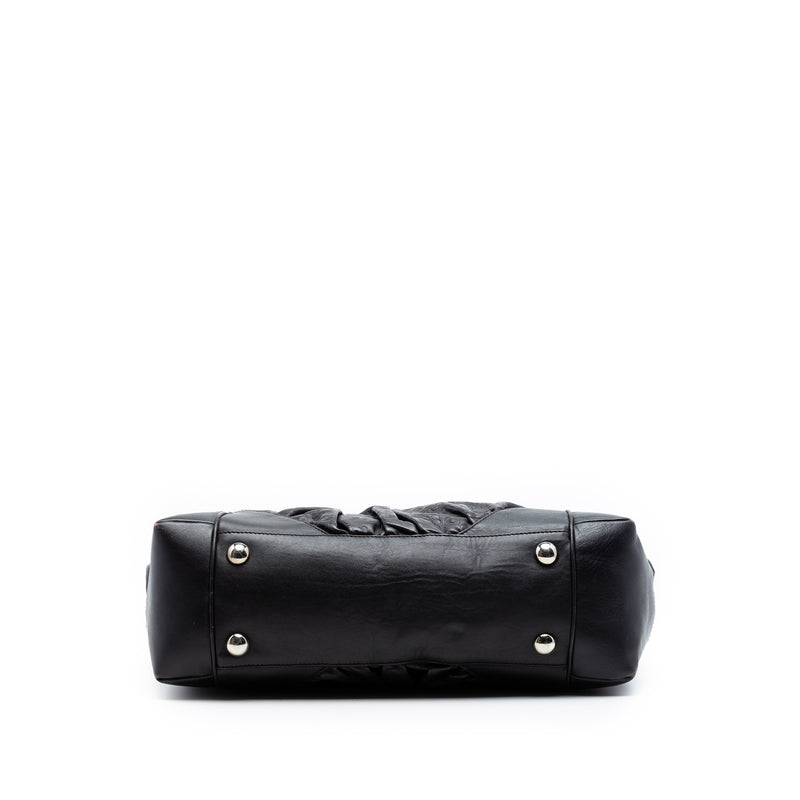 Embossed Leather Horsebit Full Moon Tote - Image 3