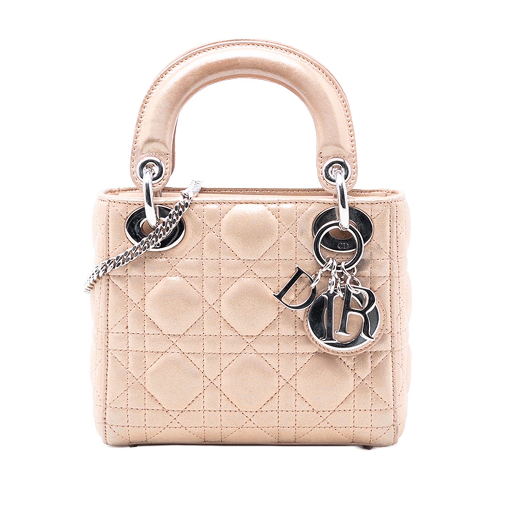 Mini Iridescent Lambskin Cannage Lady Dior - Image 1