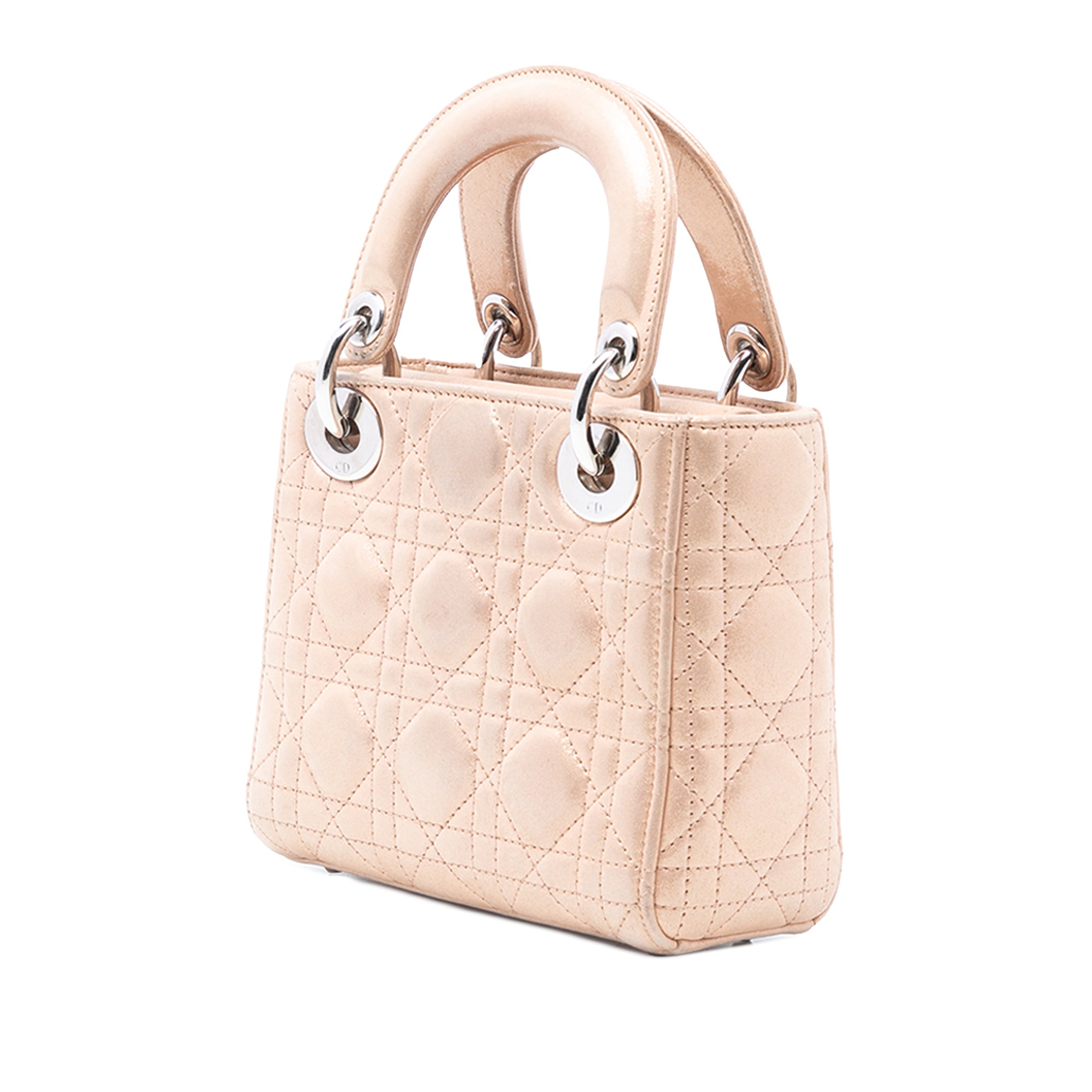Mini Iridescent Lambskin Cannage Lady Dior - Image 2