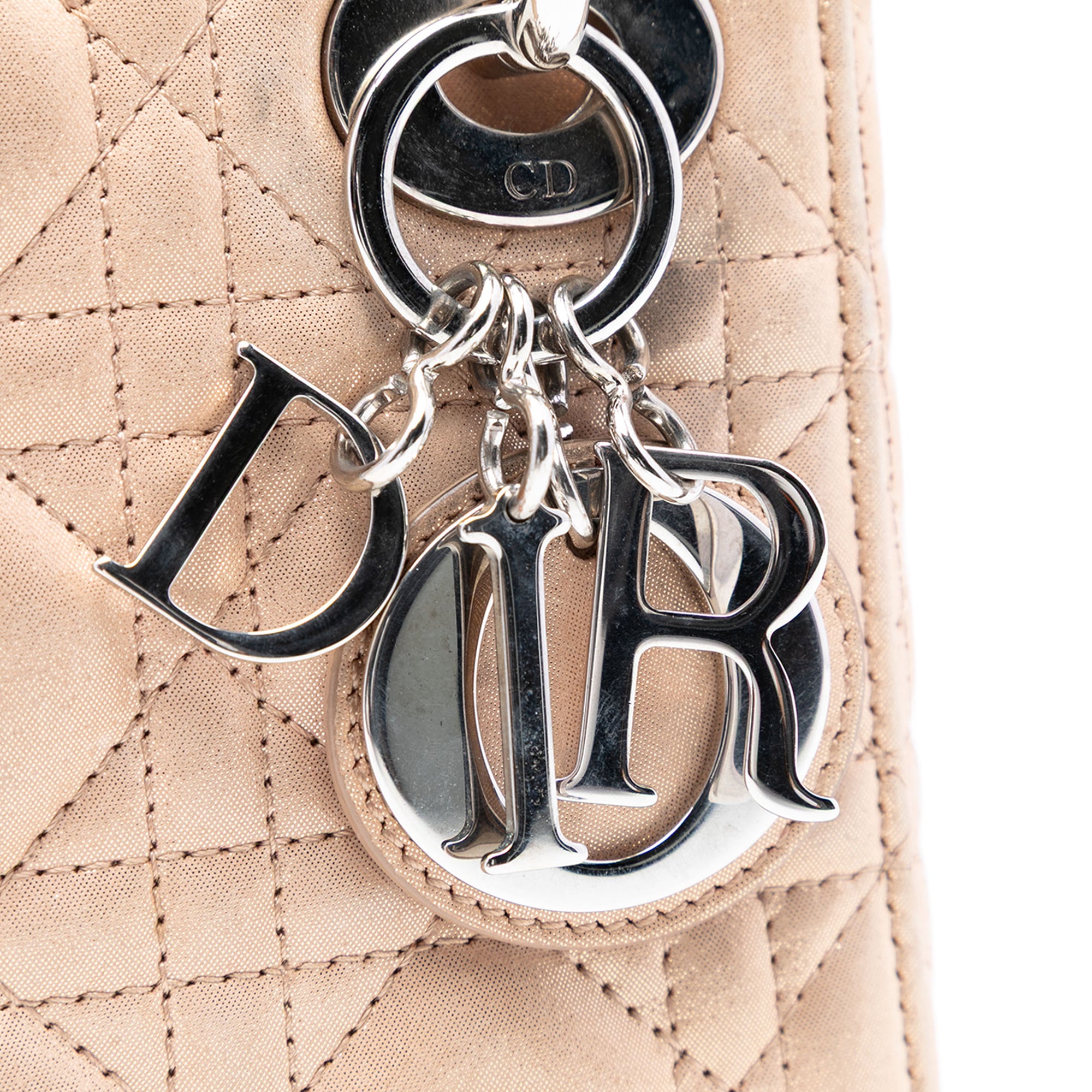 Mini Iridescent Lambskin Cannage Lady Dior - Image 5