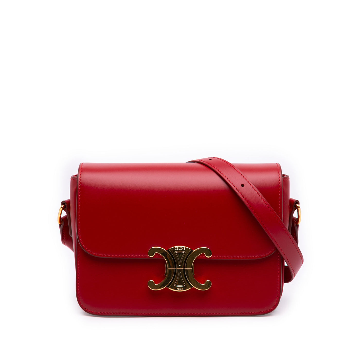 Teen Shiny Calfskin Triomphe Crossbody - Image 1