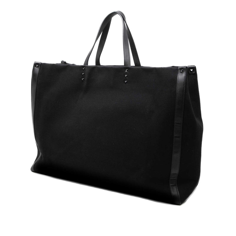 Large Canvas Rockstud VLTN Tote - Image 2