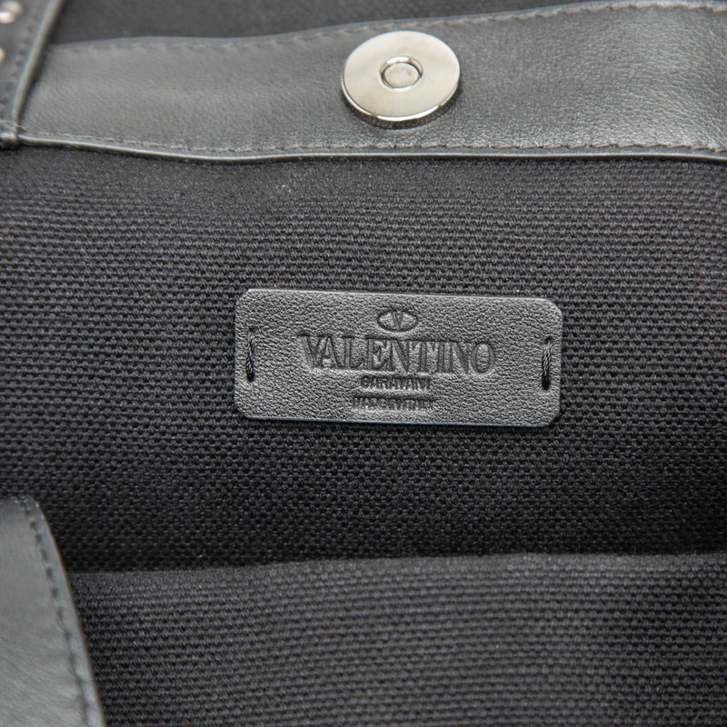 Large Canvas Rockstud VLTN Tote - Image 5