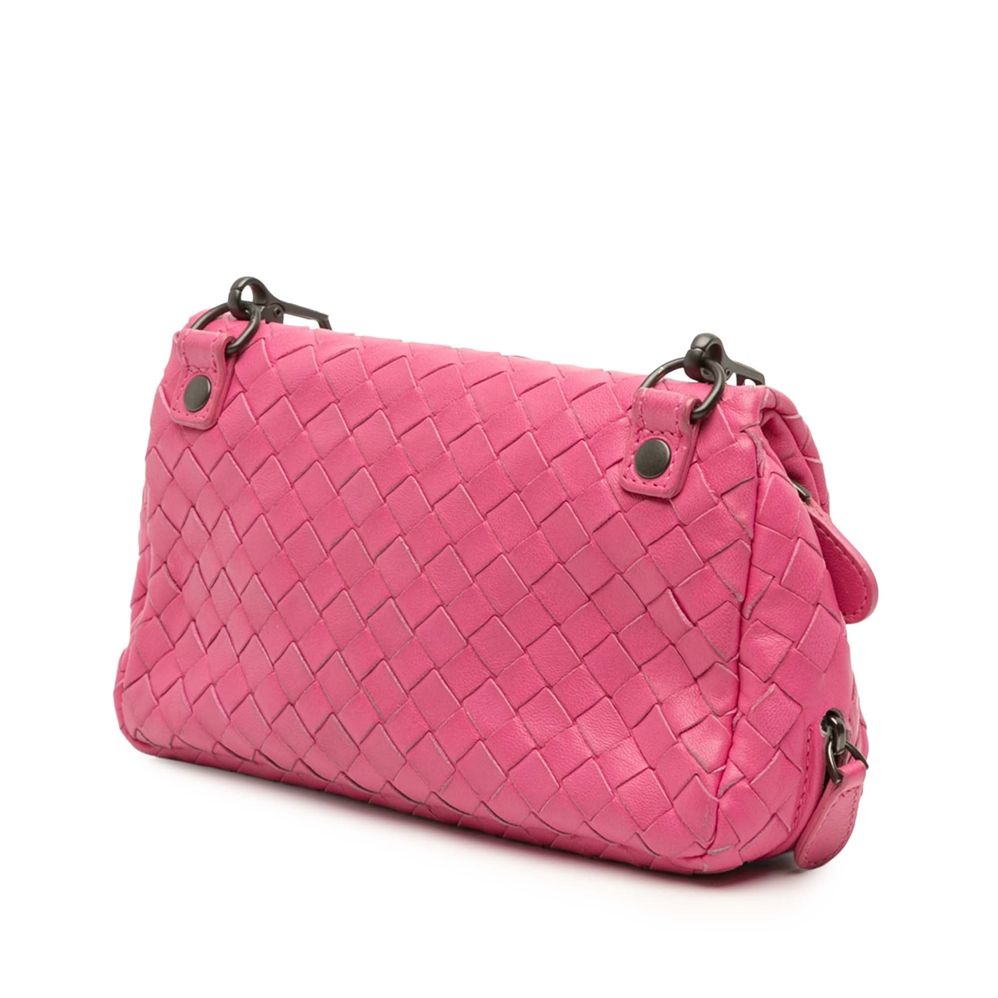 Mini Nappa Intrecciato Expandable Chain Flap Crossbody - Image 2