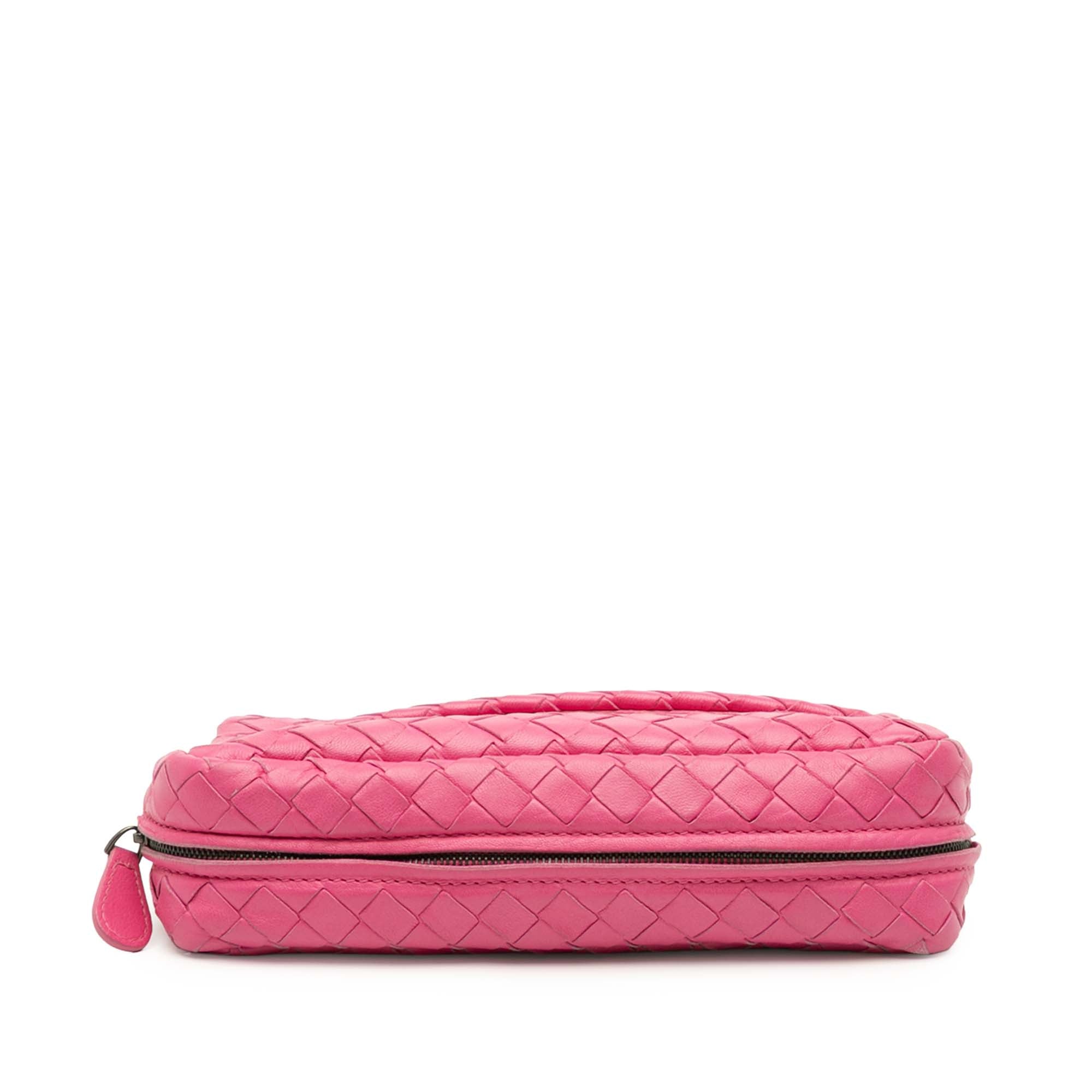 Mini Nappa Intrecciato Expandable Chain Flap Crossbody - Image 3