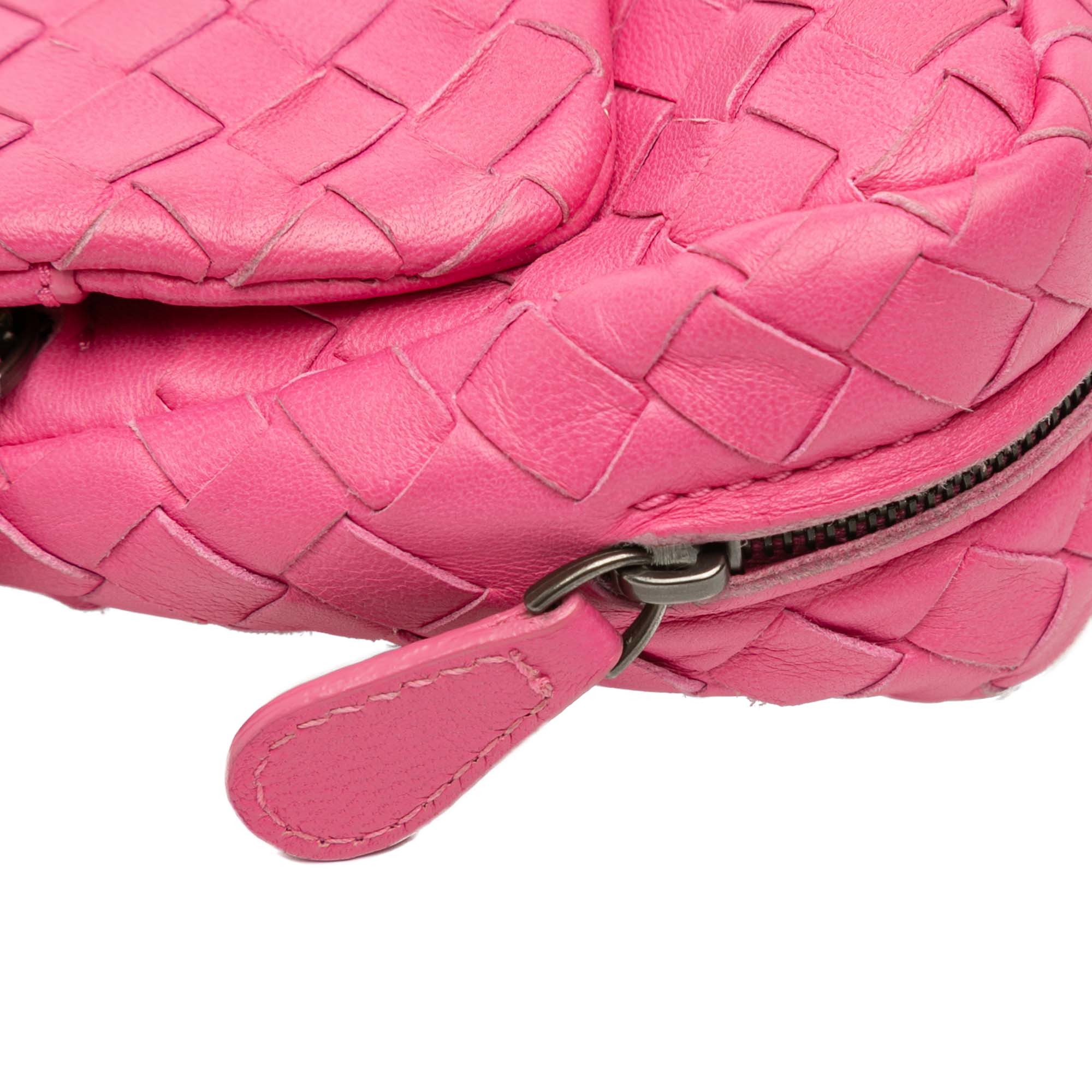 Mini Nappa Intrecciato Expandable Chain Flap Crossbody - Image 9