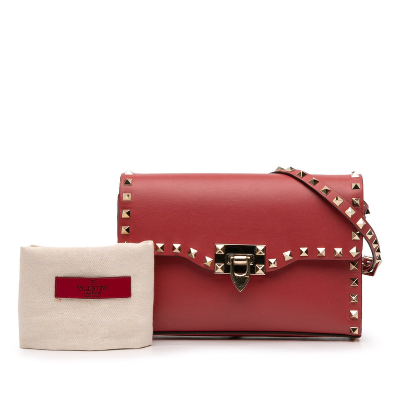 Small Leather Rockstud Flap Crossbody - Image 11